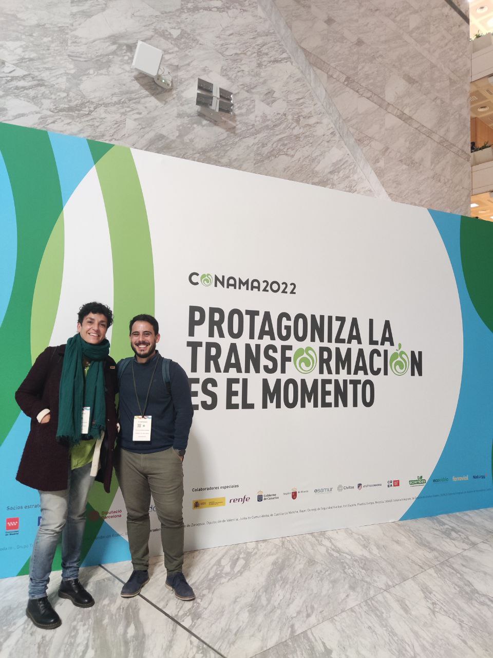 La directora insular de Medi Ambient, Inmaculada Férriz i el director insular de Residus, Juan Carrasco