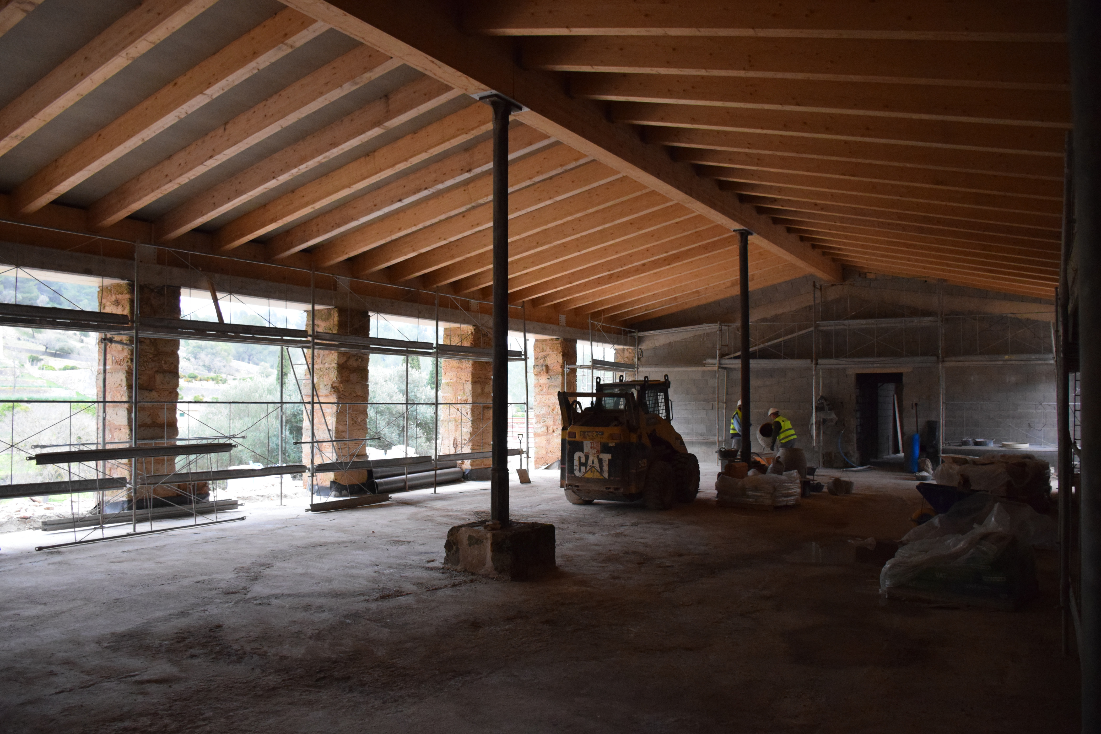 Sala muntifuncional del nuevo refugio de Galatzó 