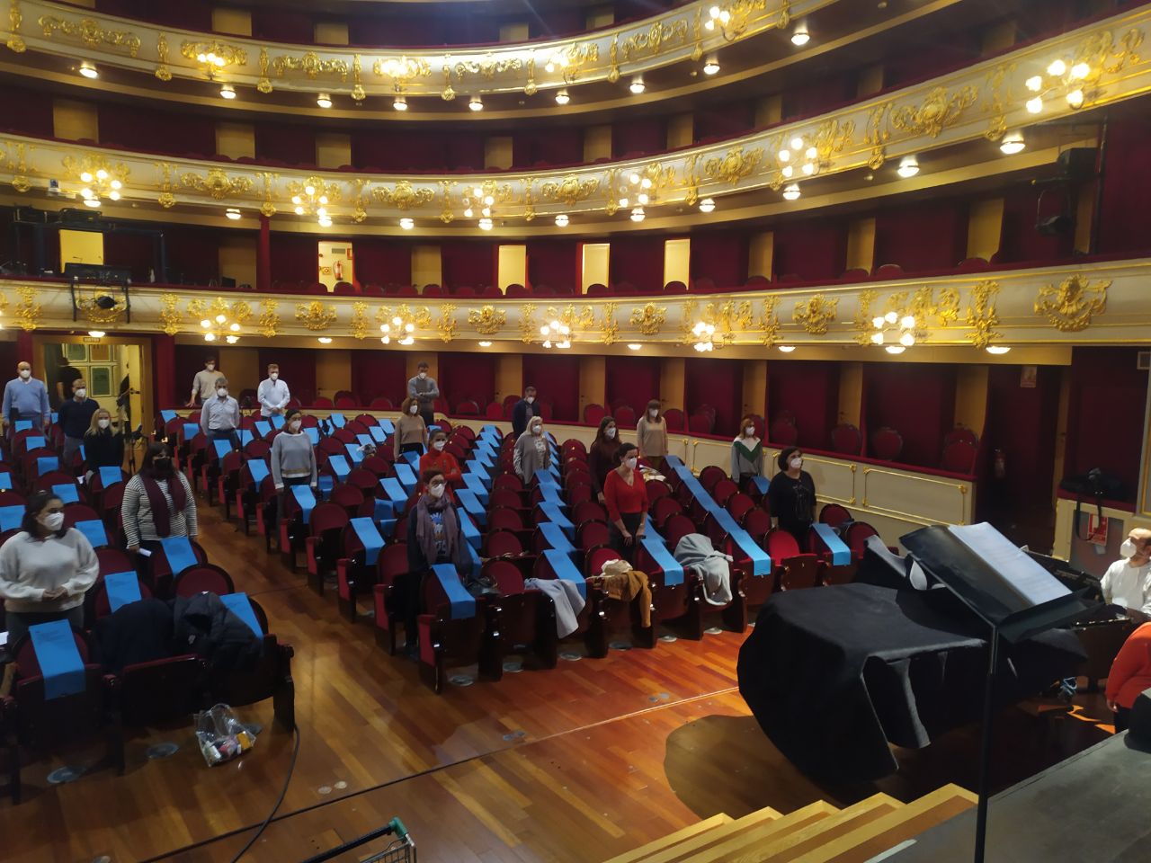 Assaig del Cor del Teatre Principal