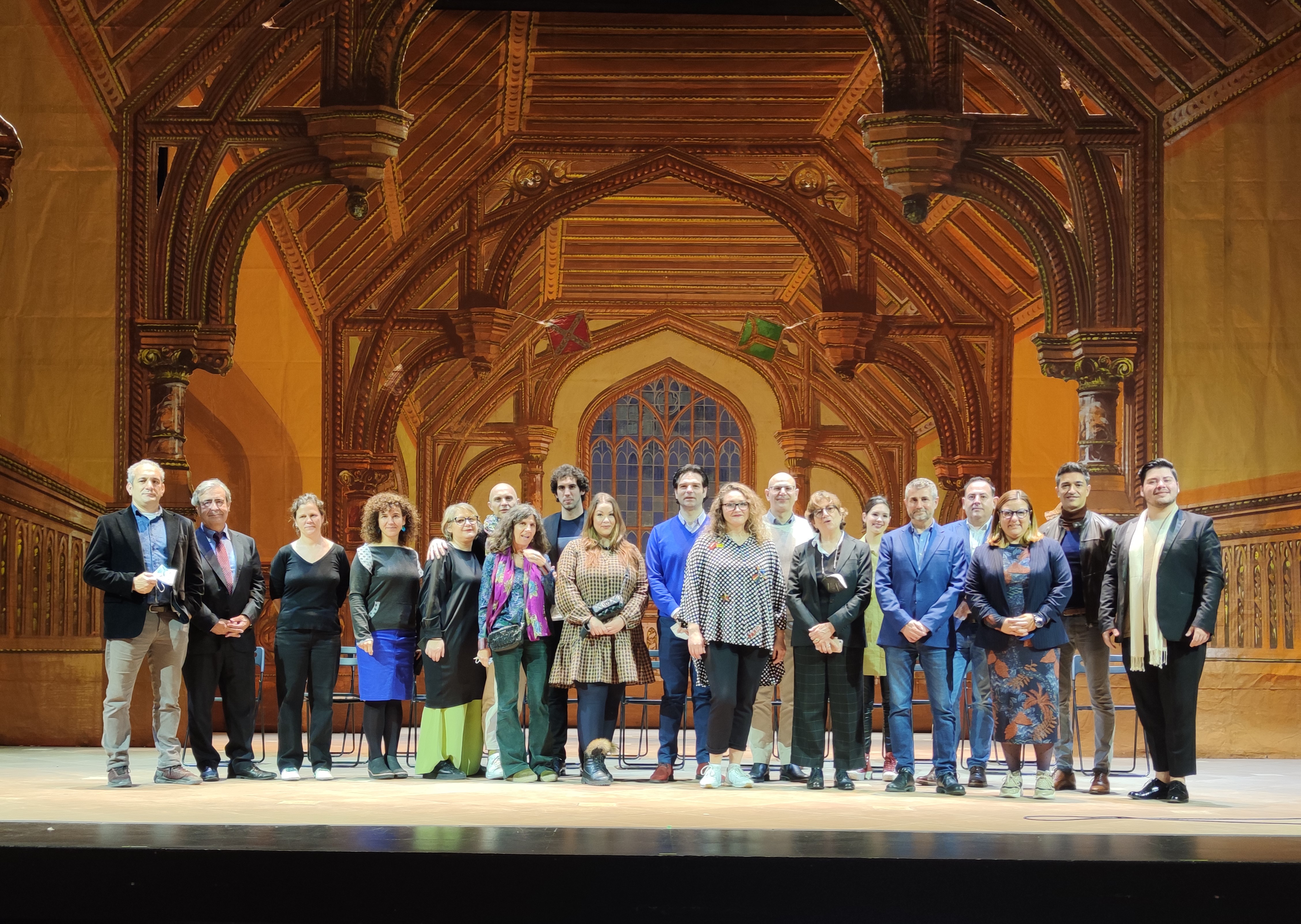 Foto de família d'Un ballo in maschera al Teatre Principal de Palma