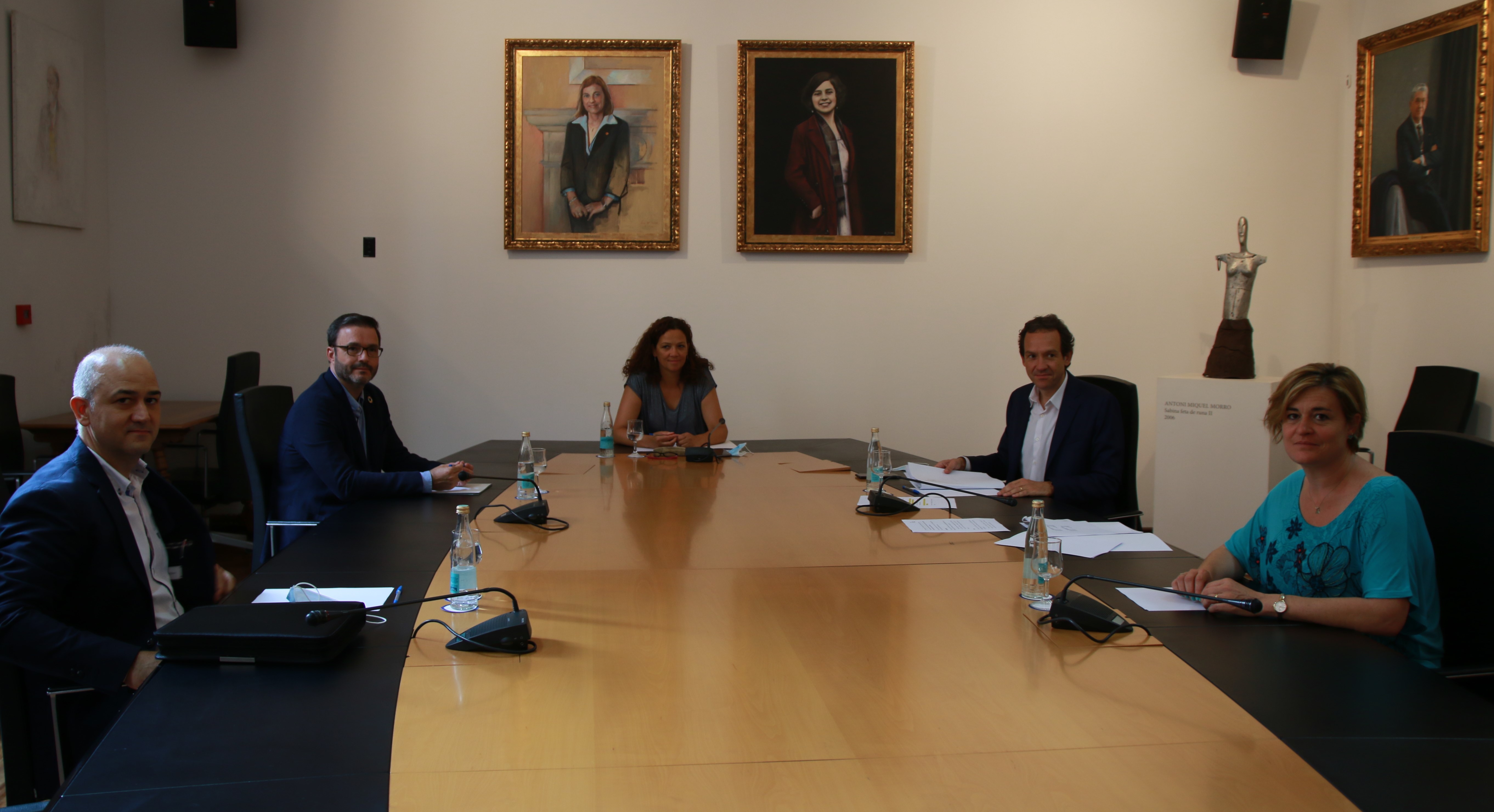 Reunió prèvia a l'anunci dels projectes finançats amb l'ITS.