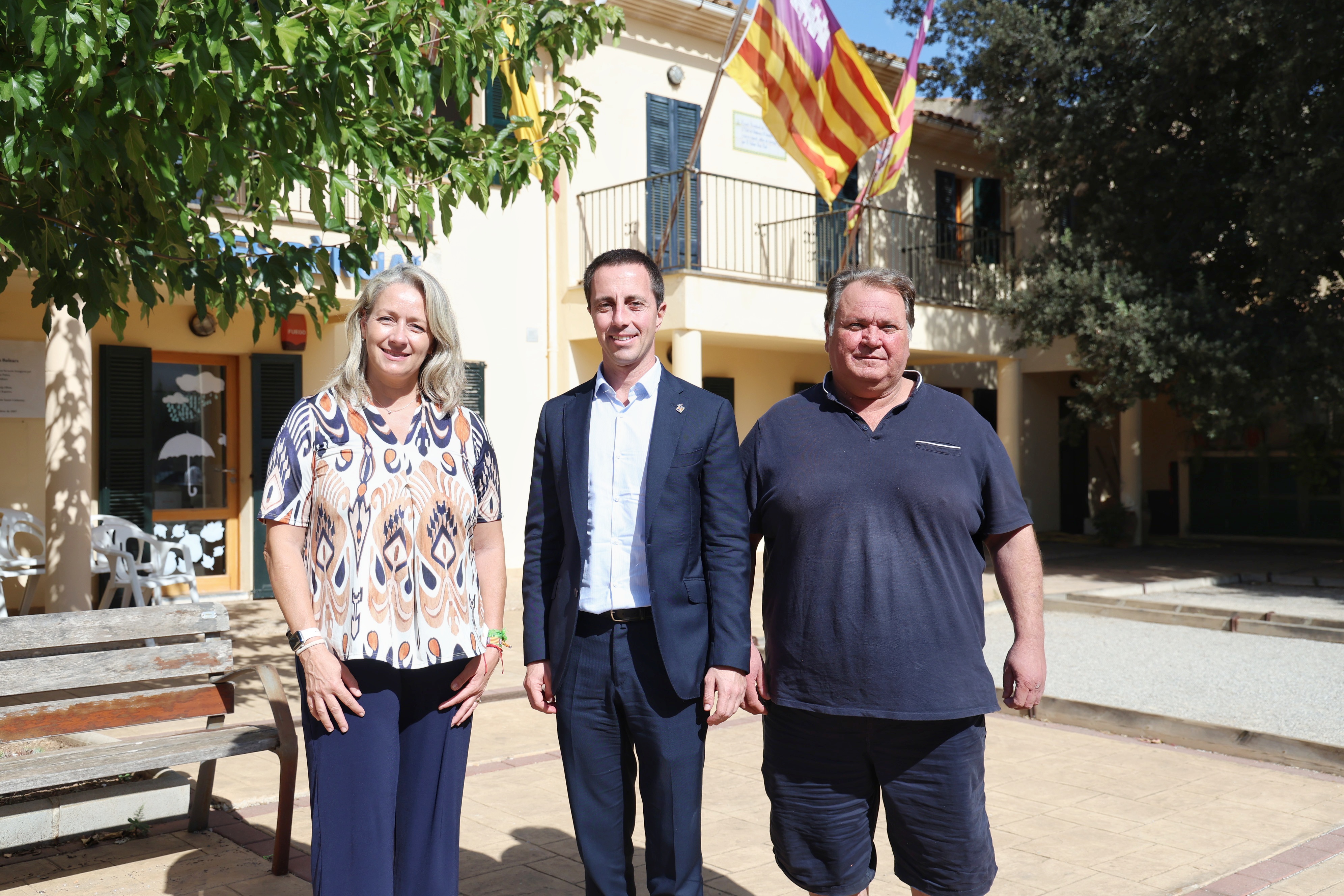 El president Galmés, la consellera Amate i el batle de Vilafranca