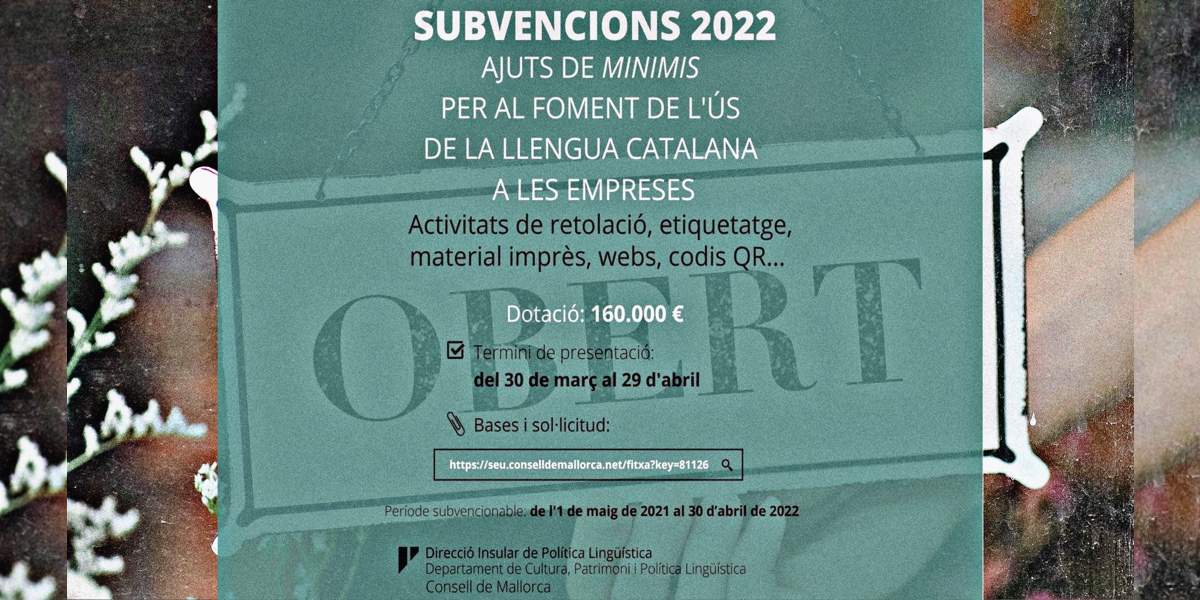 Subvencions per retolació a empreses.