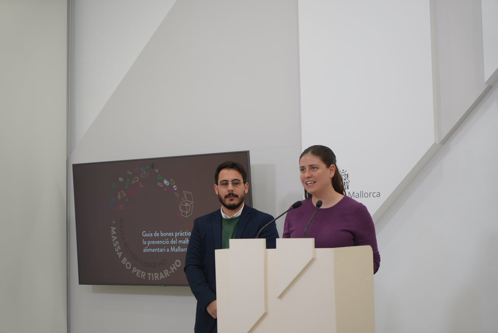 La consellera de Sostenibilitat i Medi Ambient, Aurora Ribot durant la roda de premsa