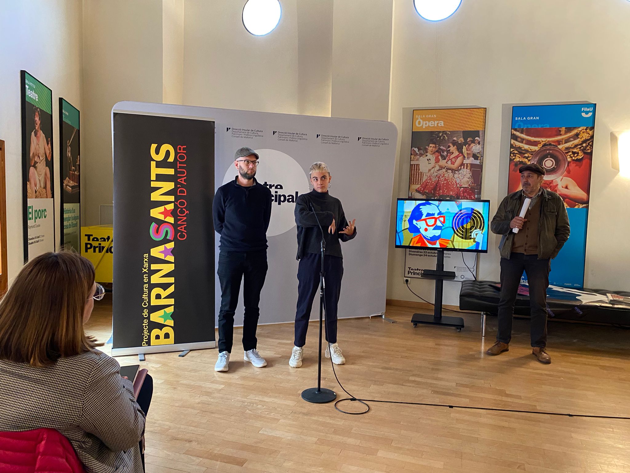 El artistes Marcel Pich i Clara Fiol.