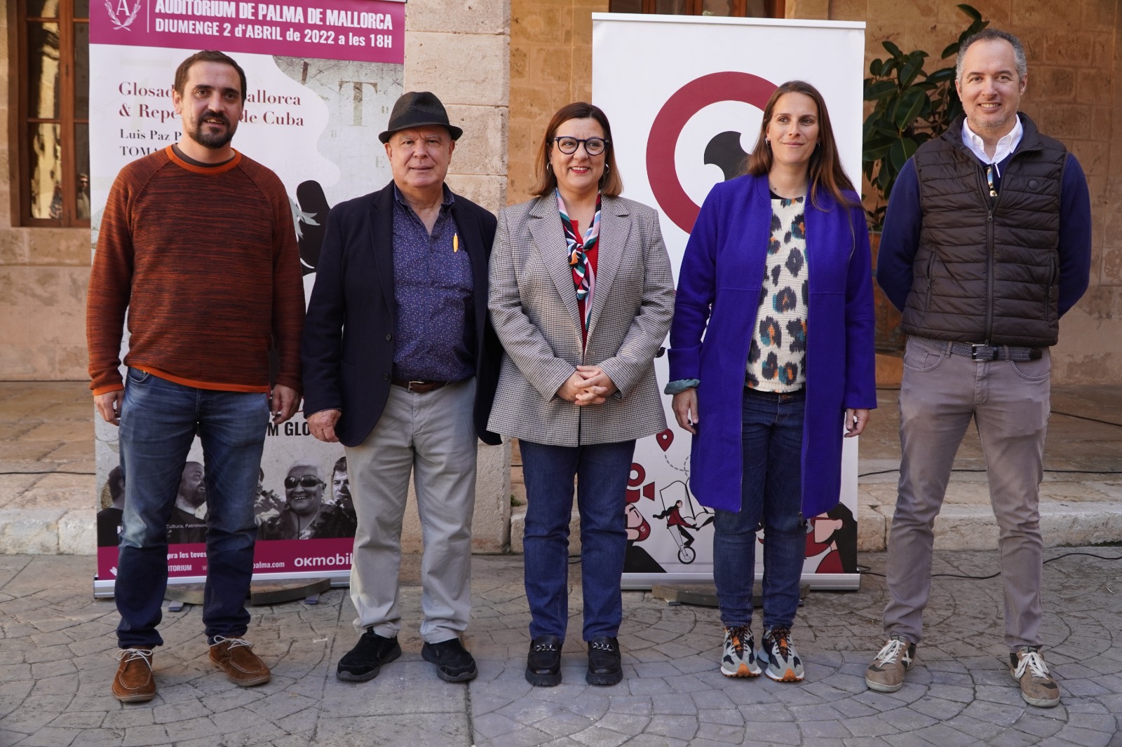 D’esquerra a dreta: Mateu Matas, Felip Munar, Bel Busquets, Maria Pastor i Marc Ferragut