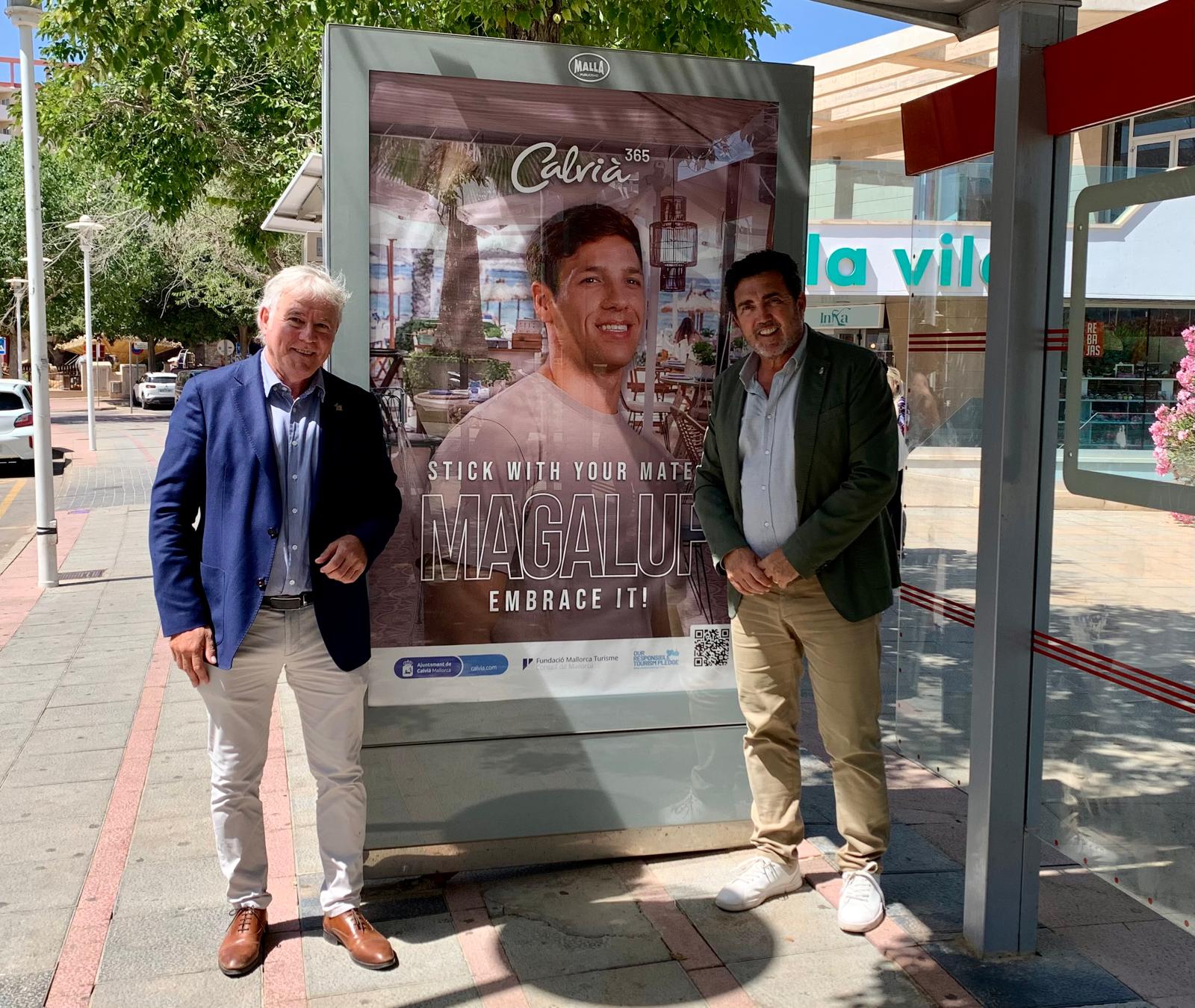 El conseller Rodríguez al costat de l'alcalde de Calvià, Juan Antonio Amengual.