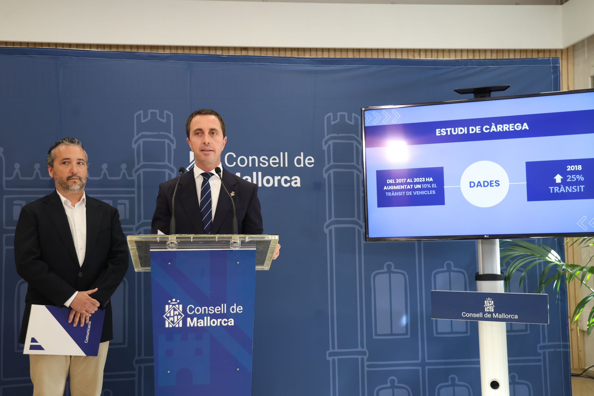 Presentación del estudio de carga de la red viaria de Mallorca.