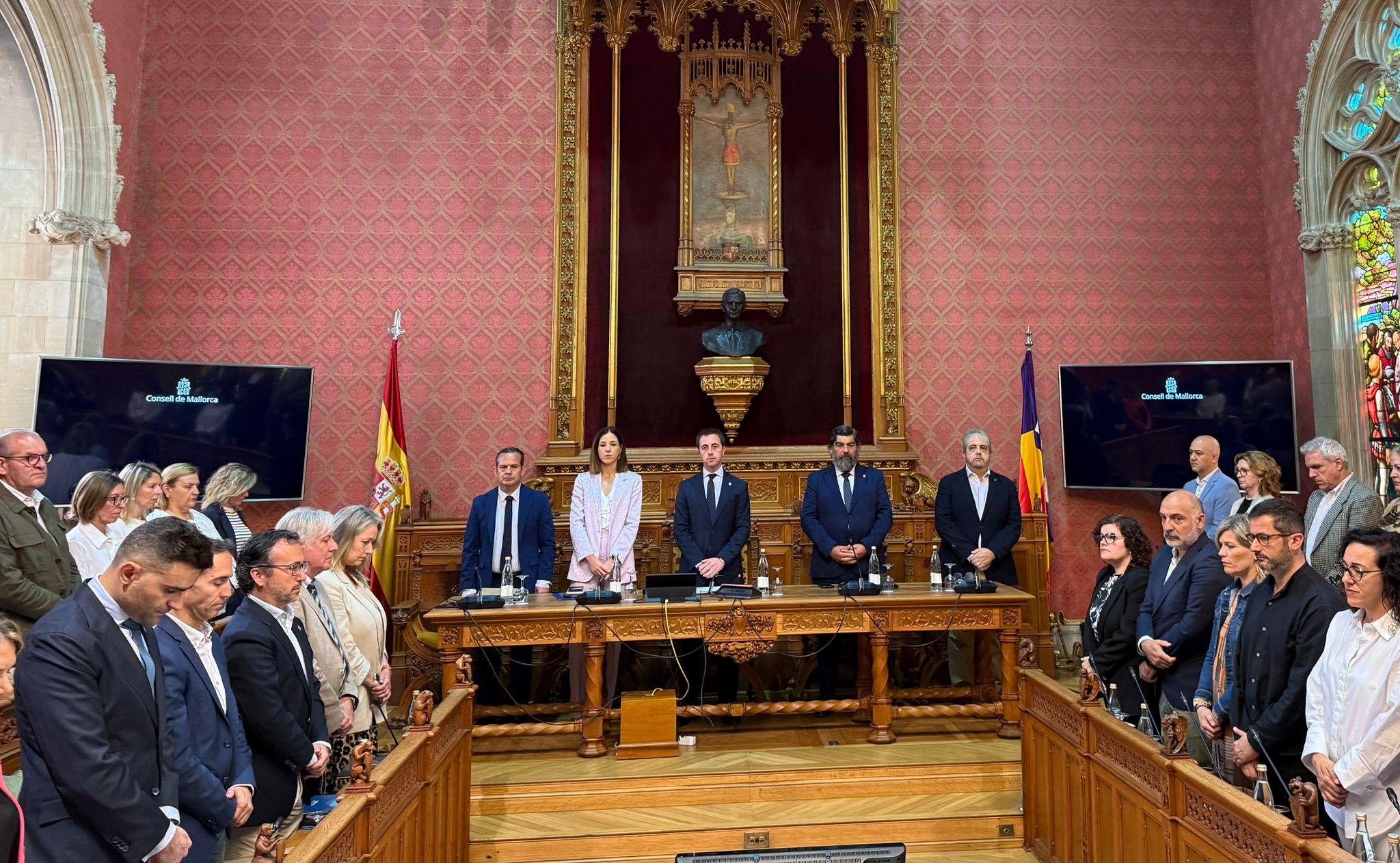 Minut de silenci en memòria de Pere Sampol