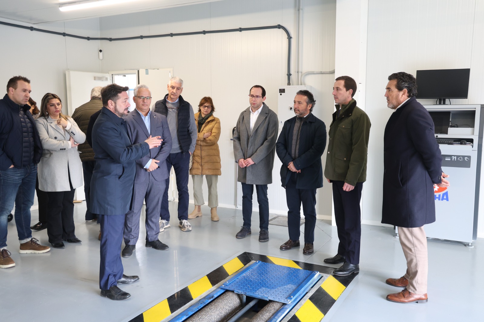 El presidente del Consell de Mallorca, Llorenç Galmés, en la inauguración de la ITV  de Calvià.
