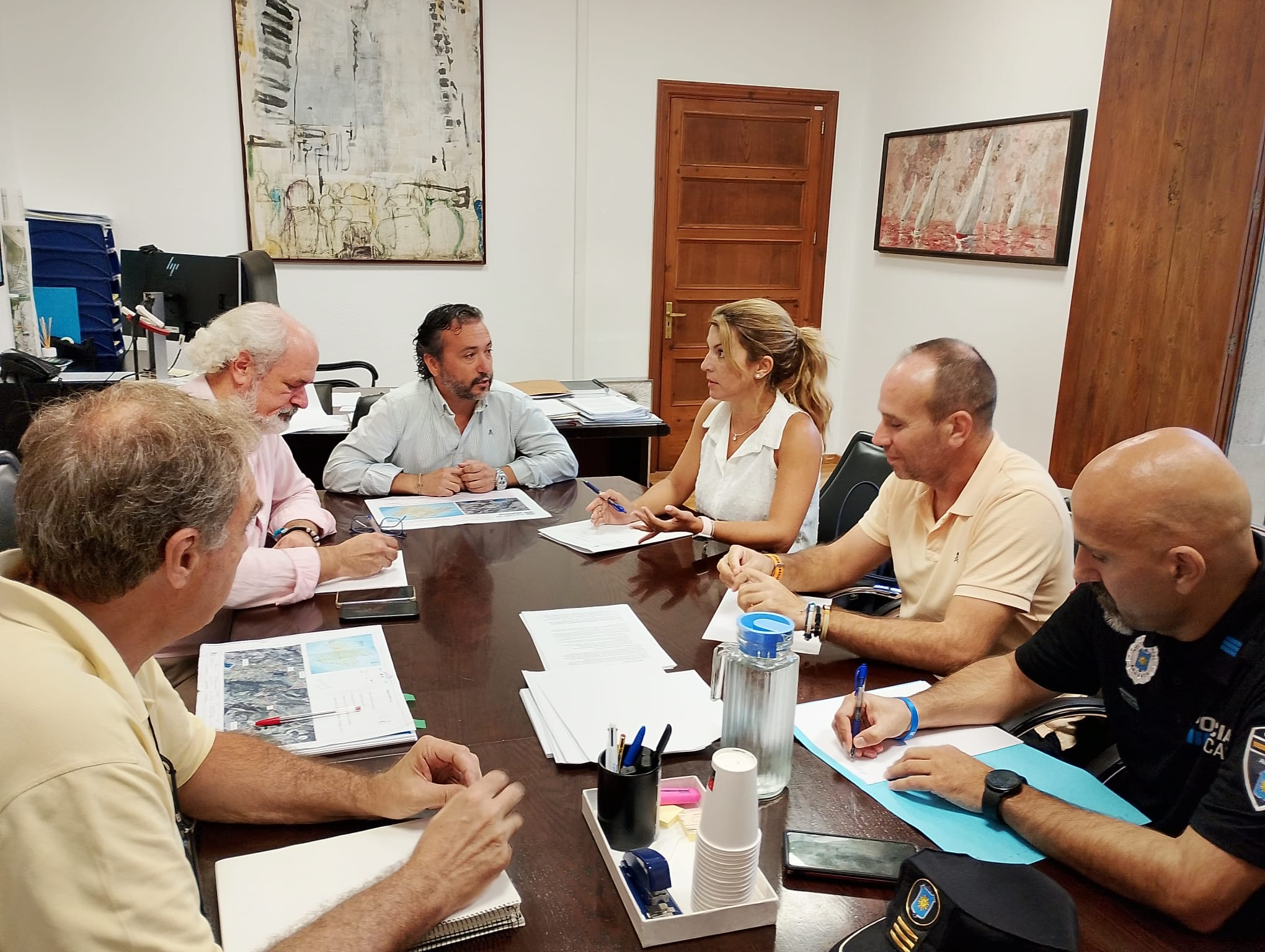 Reunió del Consell amb l'Ajuntament d'Andratx per tractar temes d'ocupacions de la via durant les obres de la Ma-1.