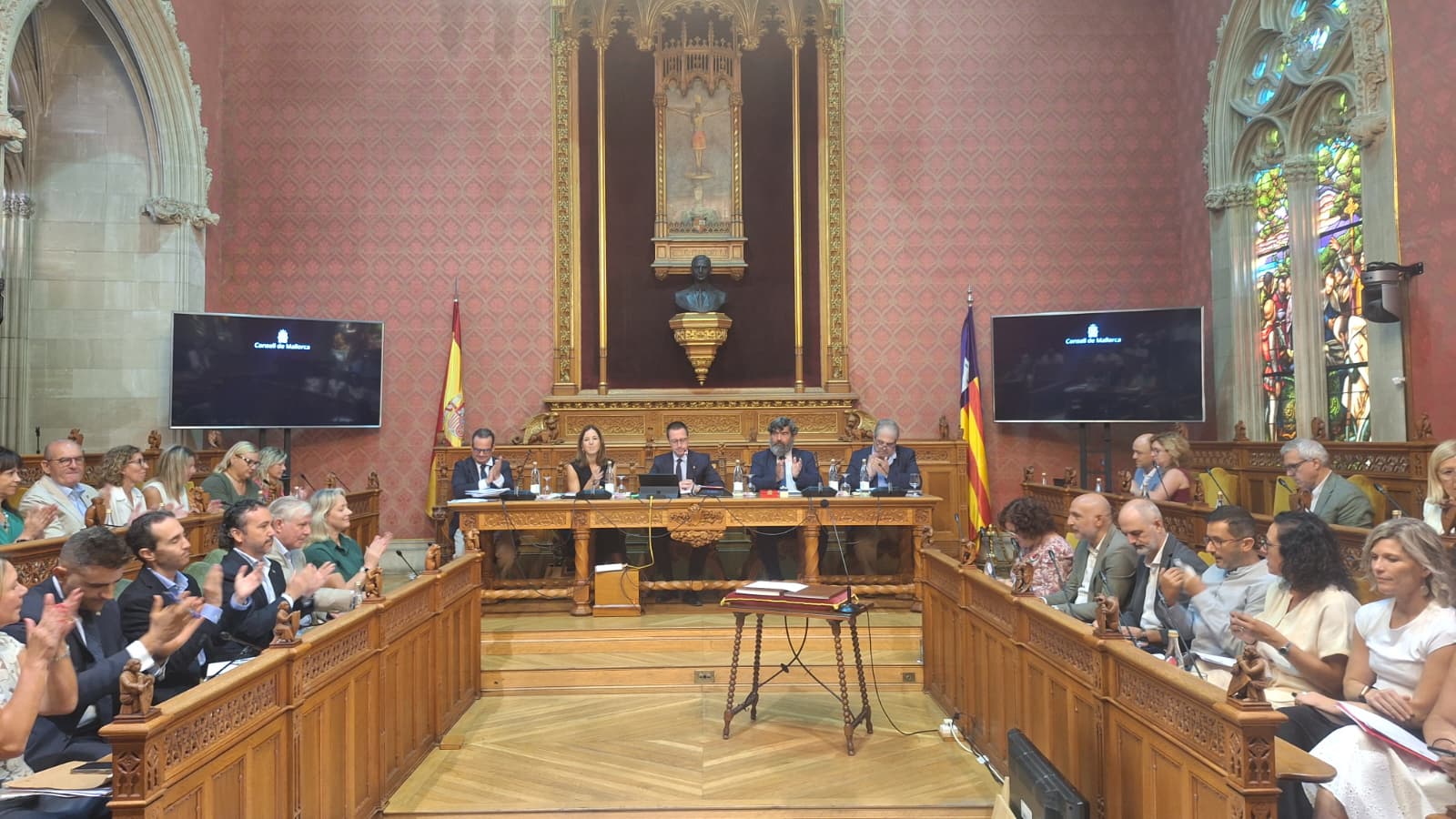 Moment de l'aprovació dins el Ple del Consell de Mallorca.