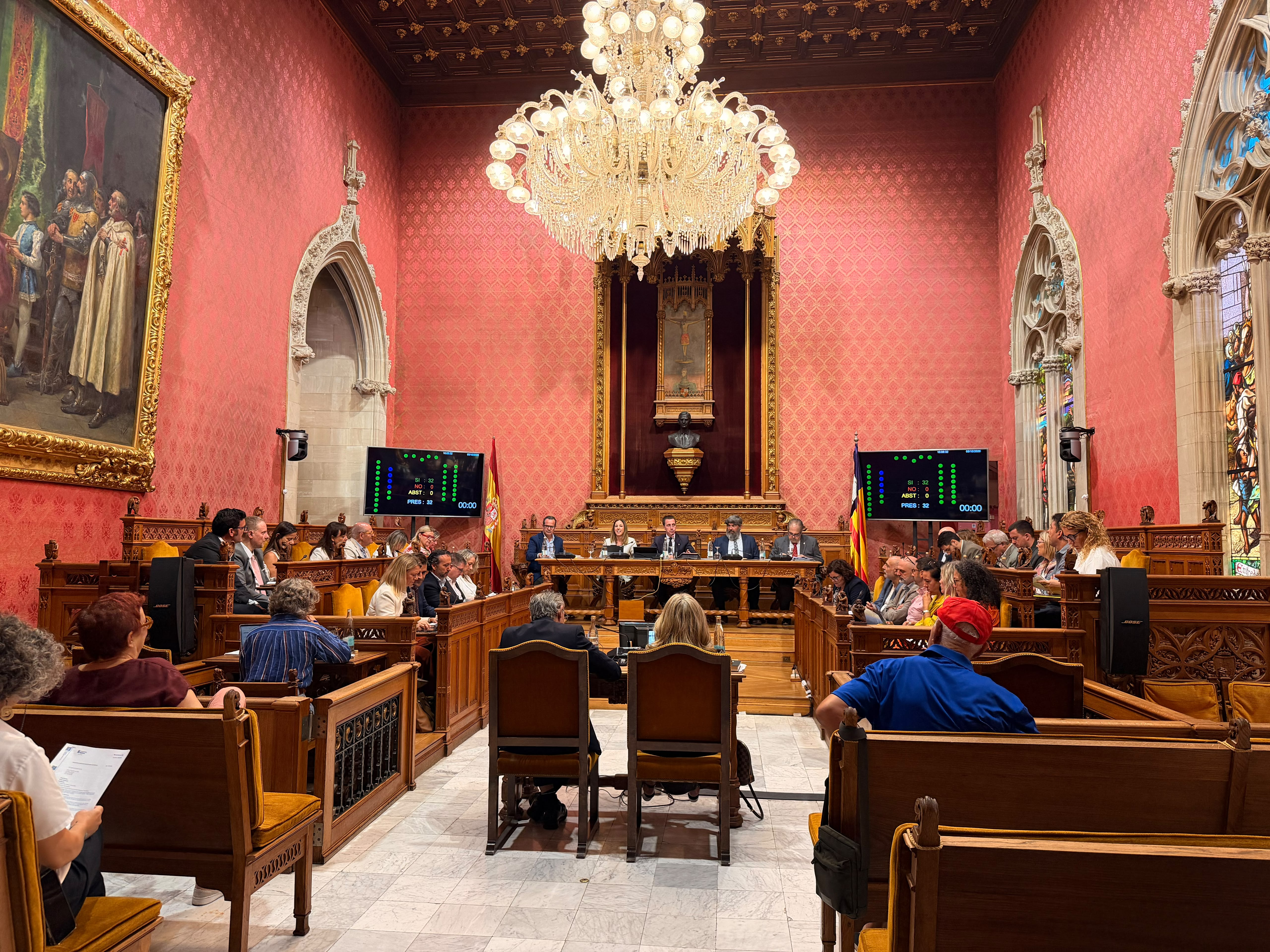 Imatge del ple d'avui.