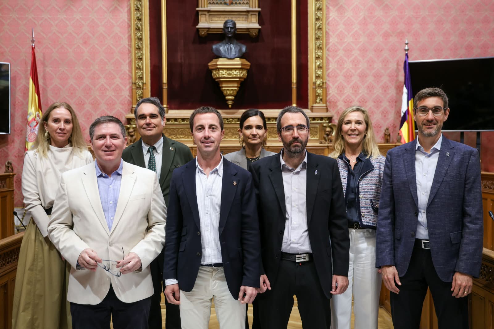 Imatges de l'audiència del President i l'Agrupació de cadenes hoteleres