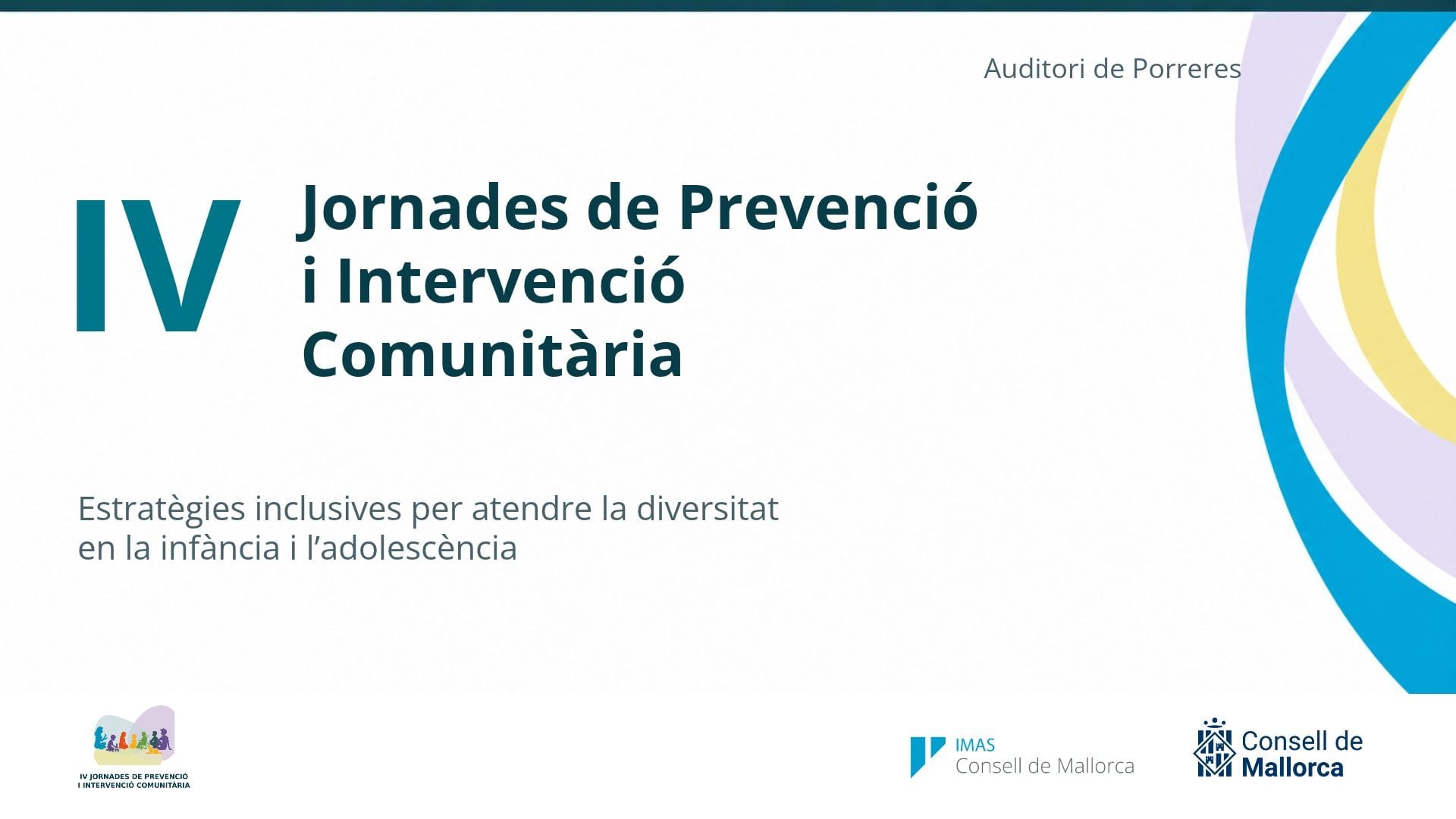 Porreres acoge las IV Jornadas de Prevención e Intervención Comunitaria del IMAS
