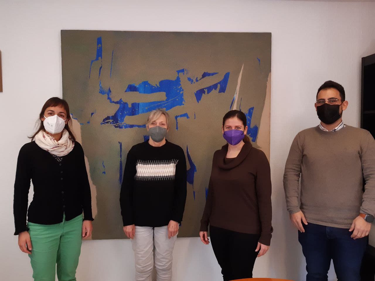 Elisa García tècnica en projectes , Sandy Hemingway secretària general d’Amics de la Terra Aurora Ribot, vicepresidenta i consellera de Sostenibilitat i Medi Ambient i Juan Carrasco director insular de Residus