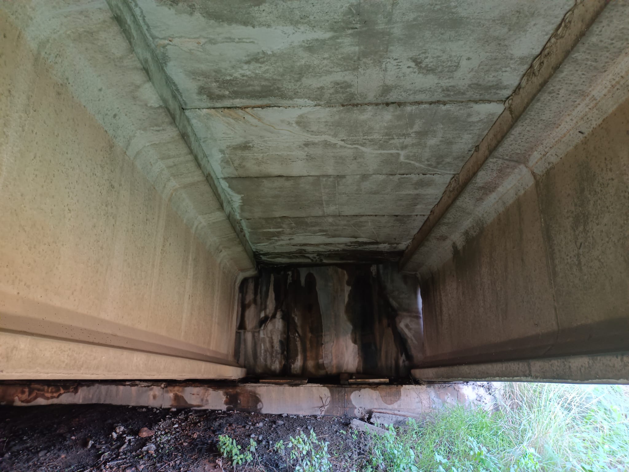 Imagen de deterioraramiento del puente.