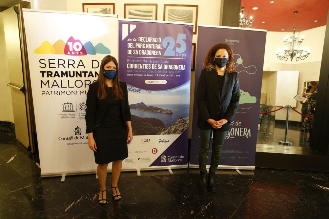 Aurora Ribot, vicepresidenta i consellera de Sostenibilitat i Medi Ambient i Catalina Cladera, presidenta del Consell de Mallorca