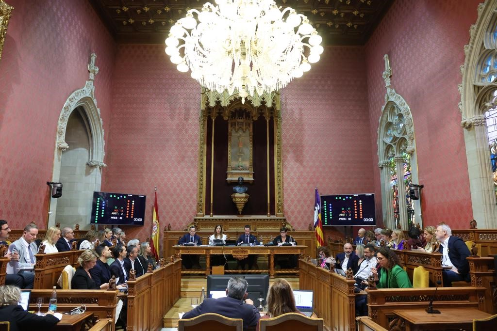 Imatge del ple del Consell de Mallorca.