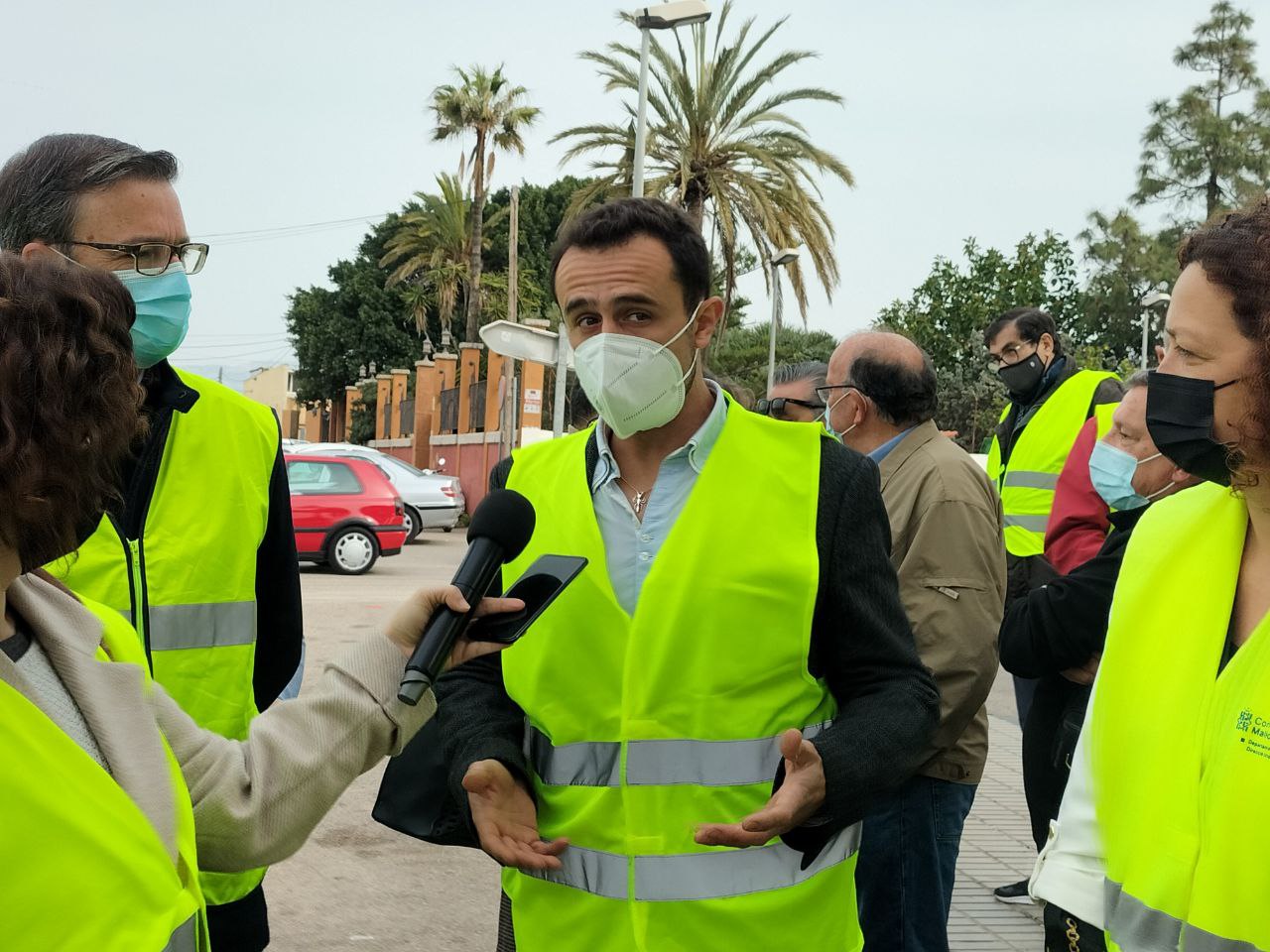 Iván Sevillano, conseller de Mobilitat i Infraestructures en declaracions a mitjans 