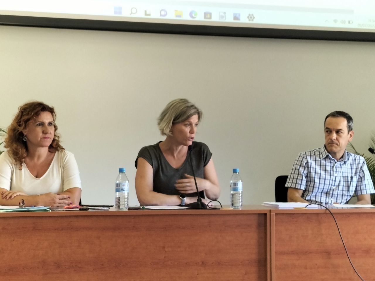 Fotografia de la intervenció de Sofia Alonso. 