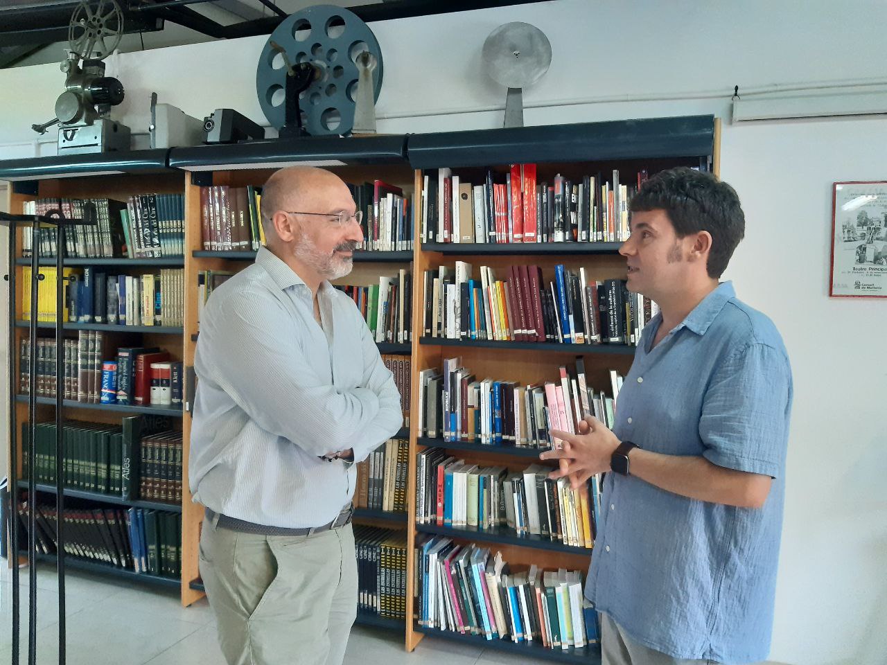 El conseller Andreu Serra amb Jaume Carrió