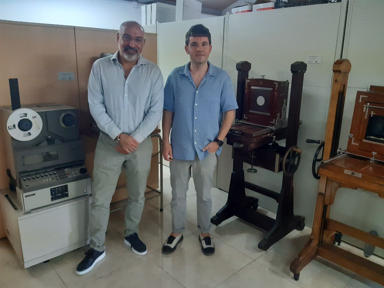 El conseller Andreu Serra amb Jaume Carrió