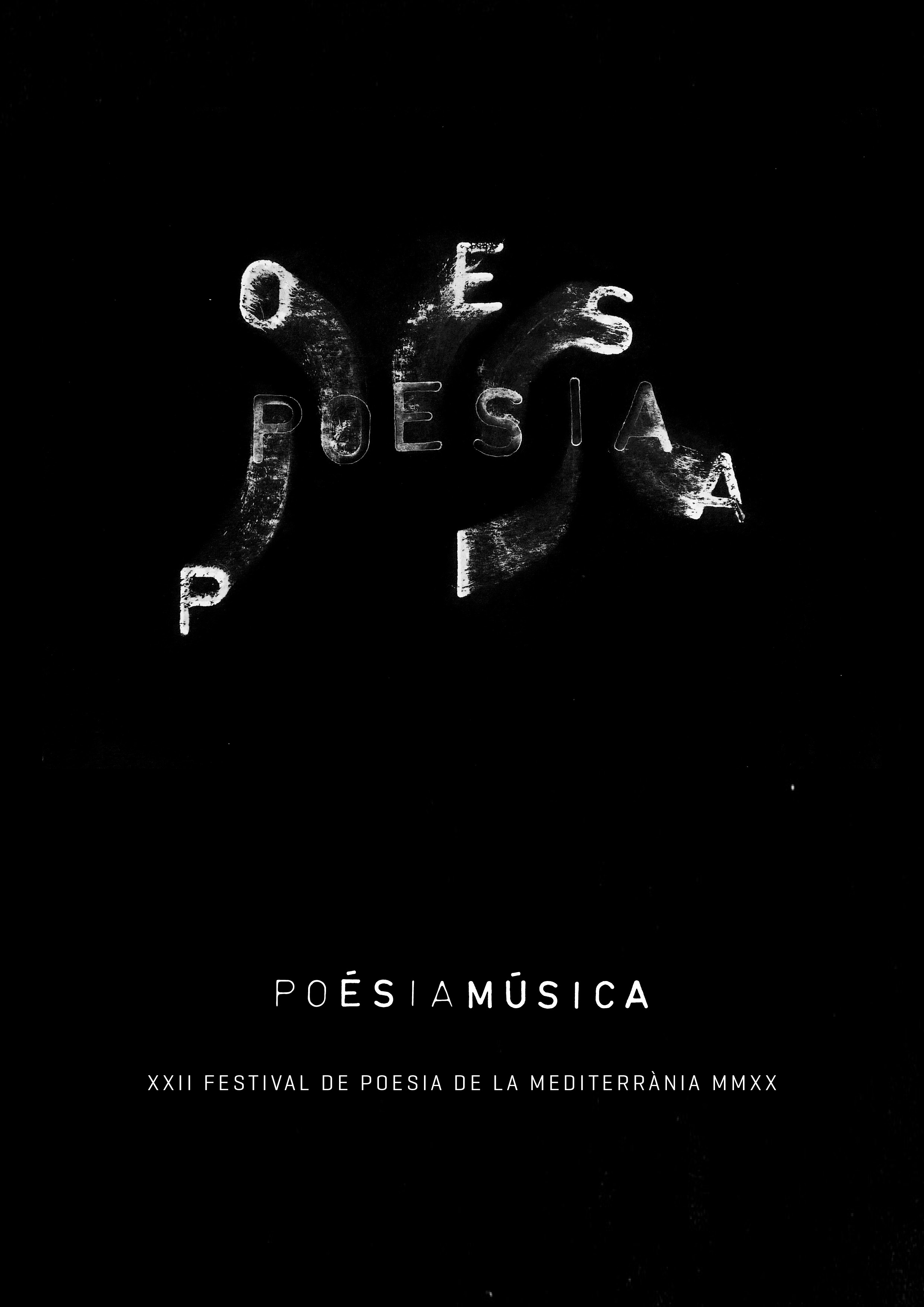 Portada del XXII Festival de Poesia de la Mediterrània (Pedro Oliver)