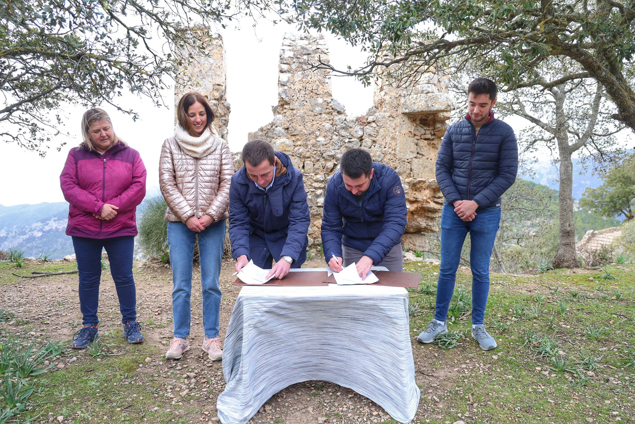 Momento de la firma del convenio