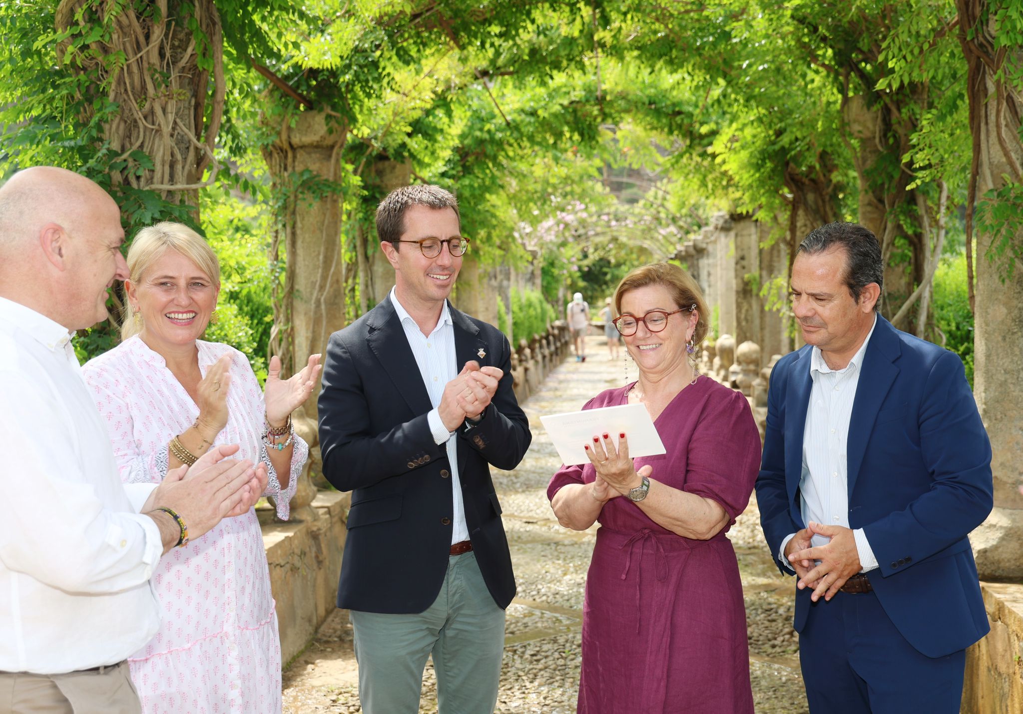 Lliurament del Distintiu Serra de Tramuntana a Jardins d'Alfàbia