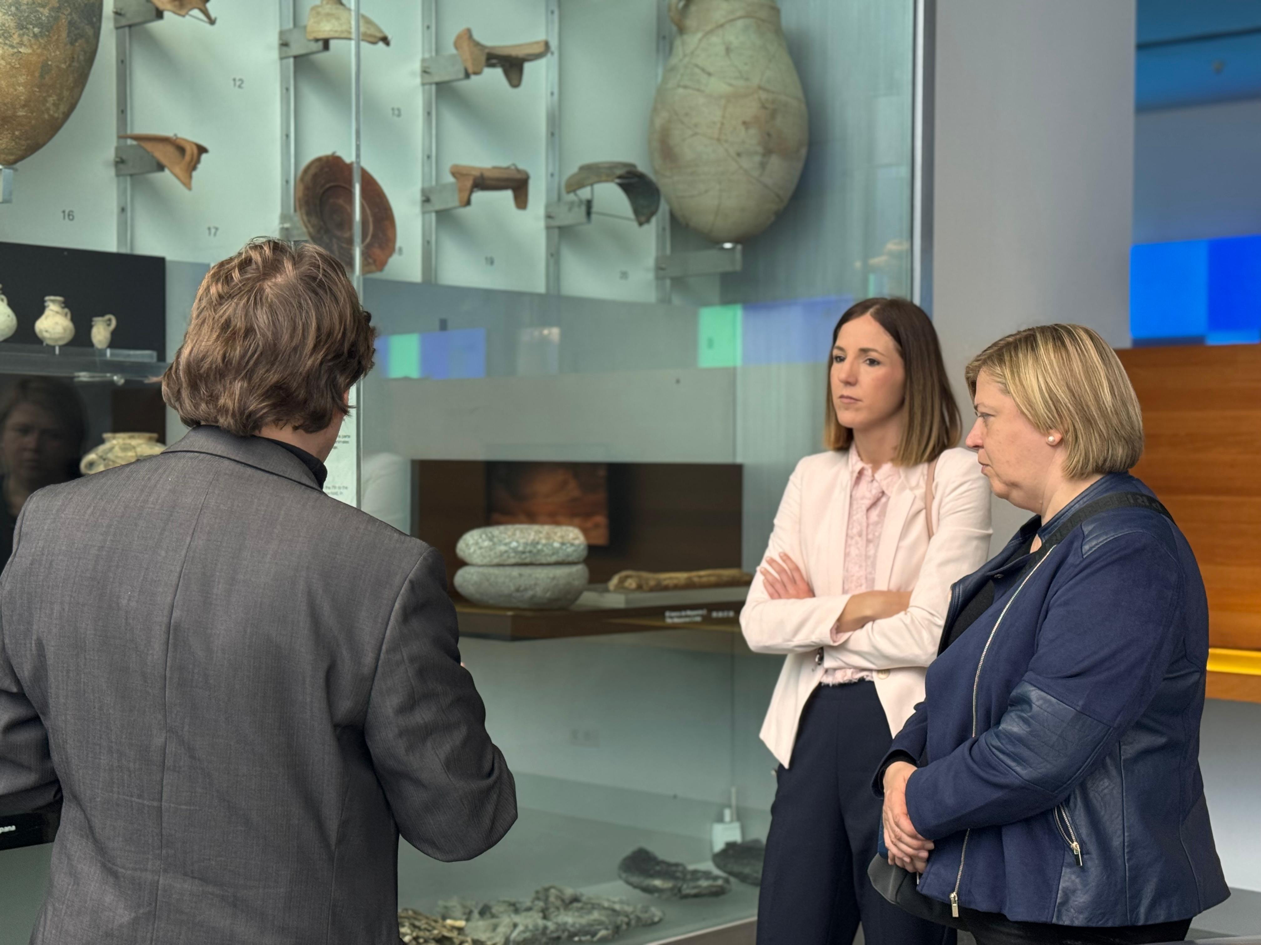 Imagen de la visita al Museu Nacional de Arqueología Subacuática