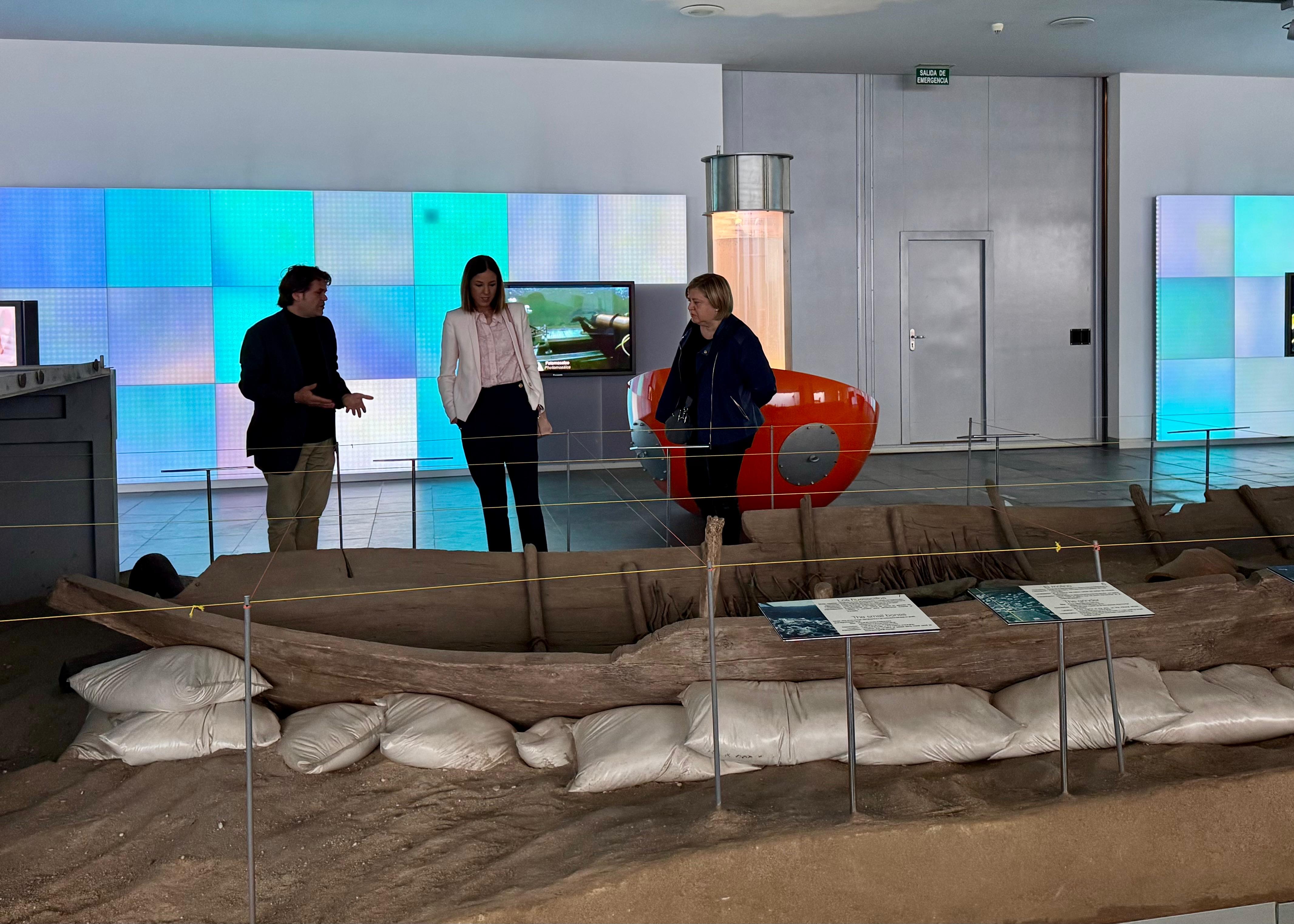 Imagen de la visita al Museu Nacional de Arqueología Subacuática
