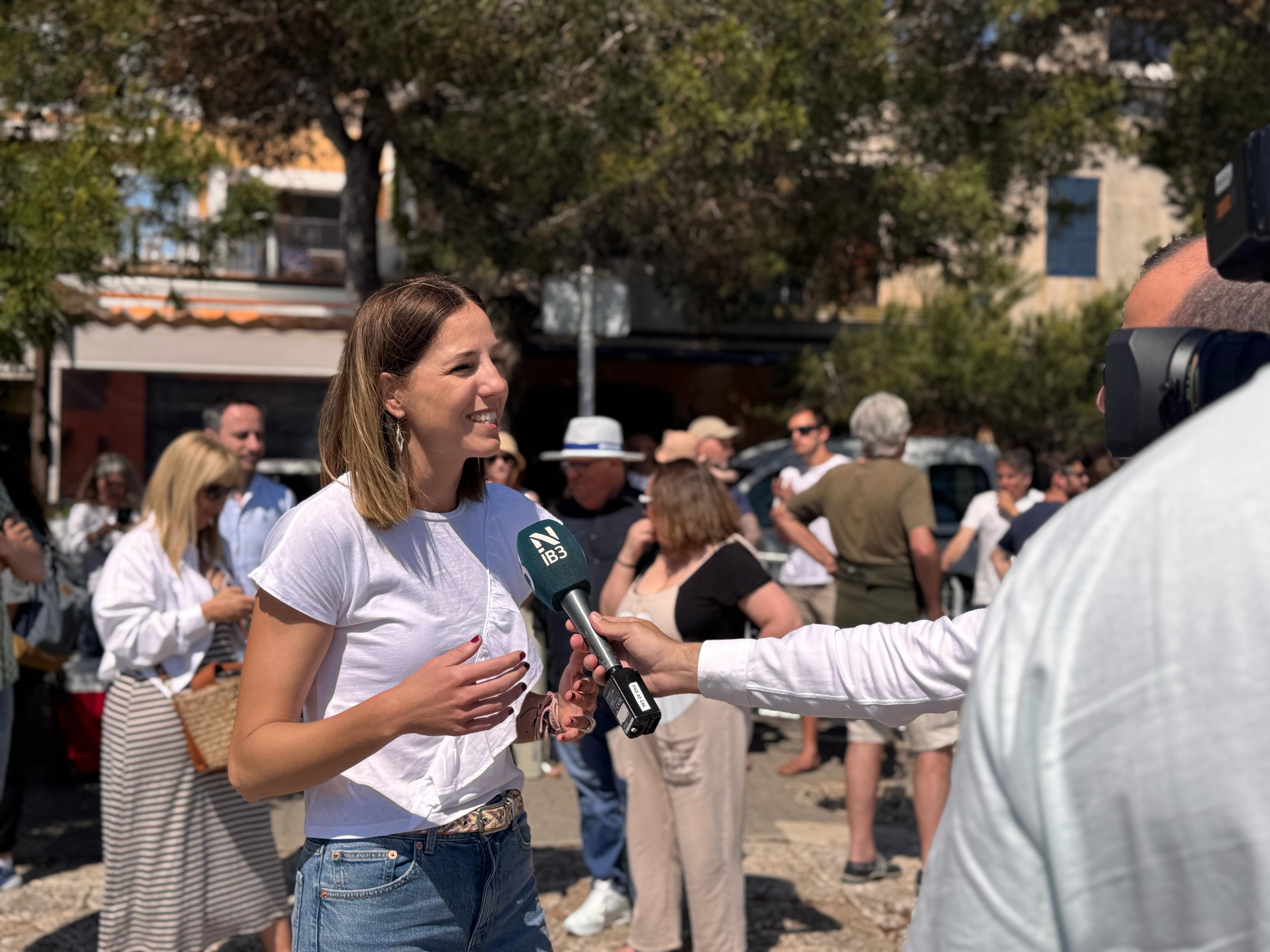 Imagen de la inauguración del I Festival de Embarcaciones Tradicionales de Portocolom en el moll de la Duana