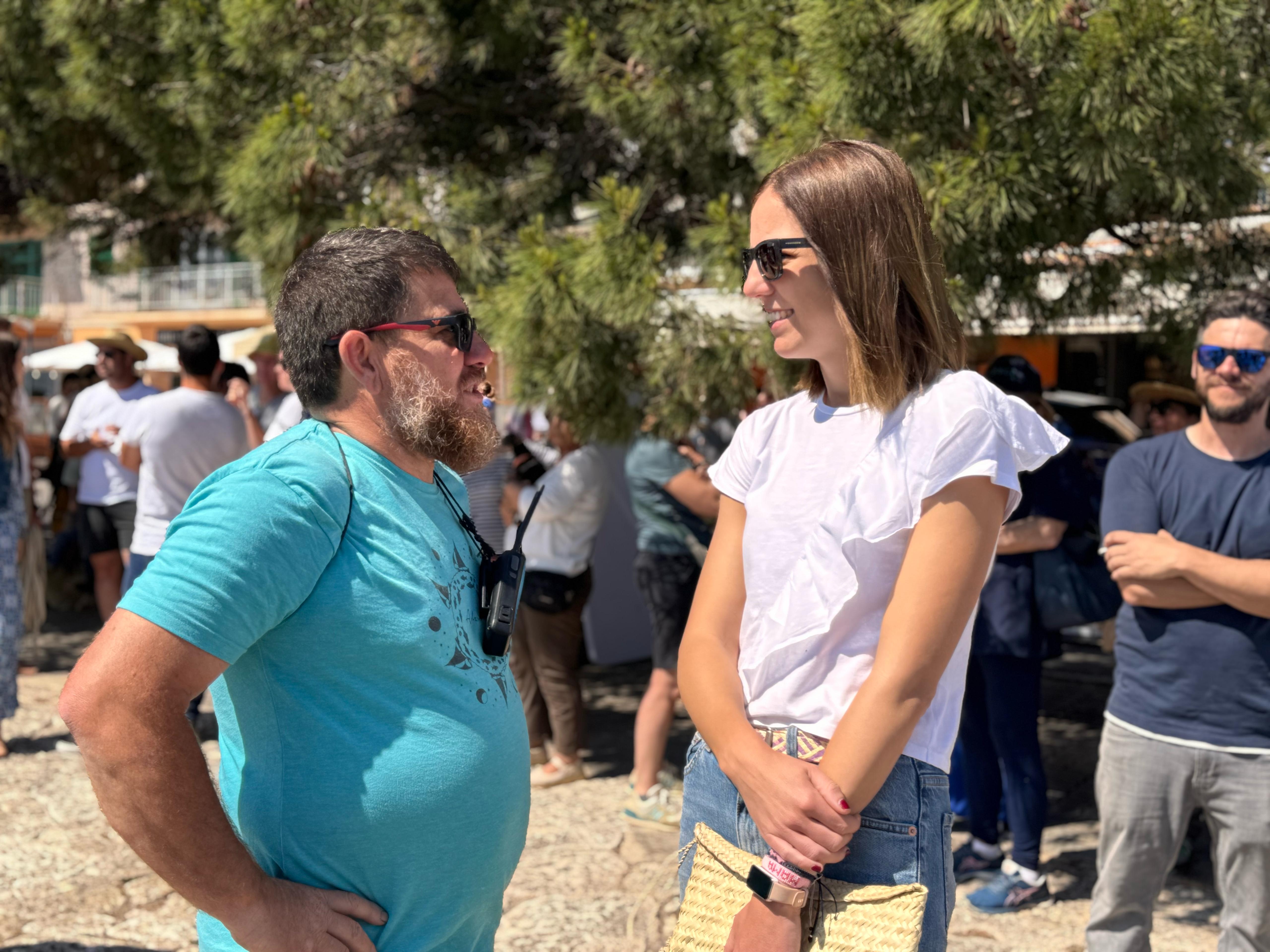 Imagen de la inauguración del I Festival de Embarcaciones Tradicionales de Portocolom en el moll de la Duana