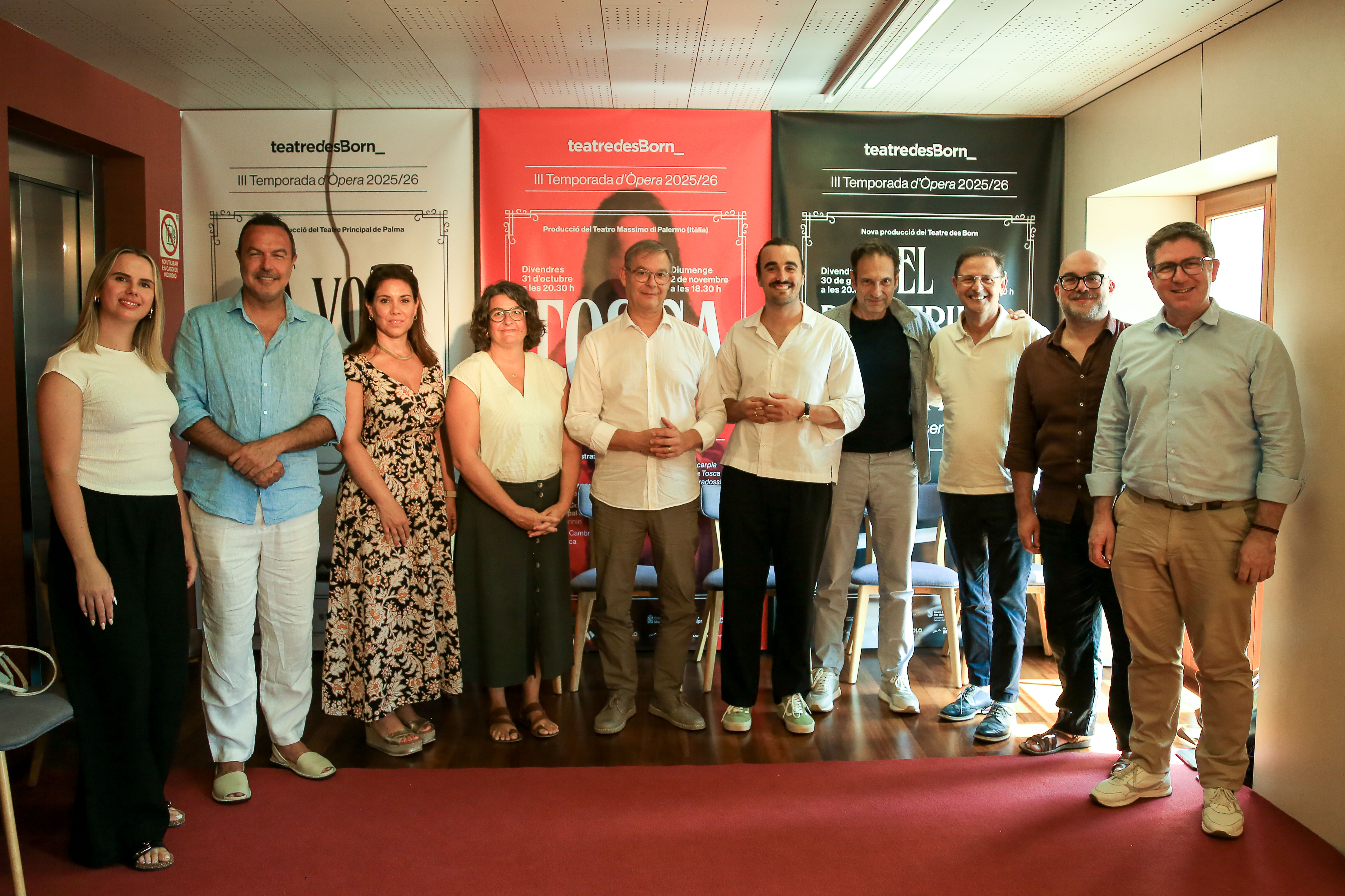 Presentación de Tosca y La voix humaine al Teatre des Born de Ciutadella.
