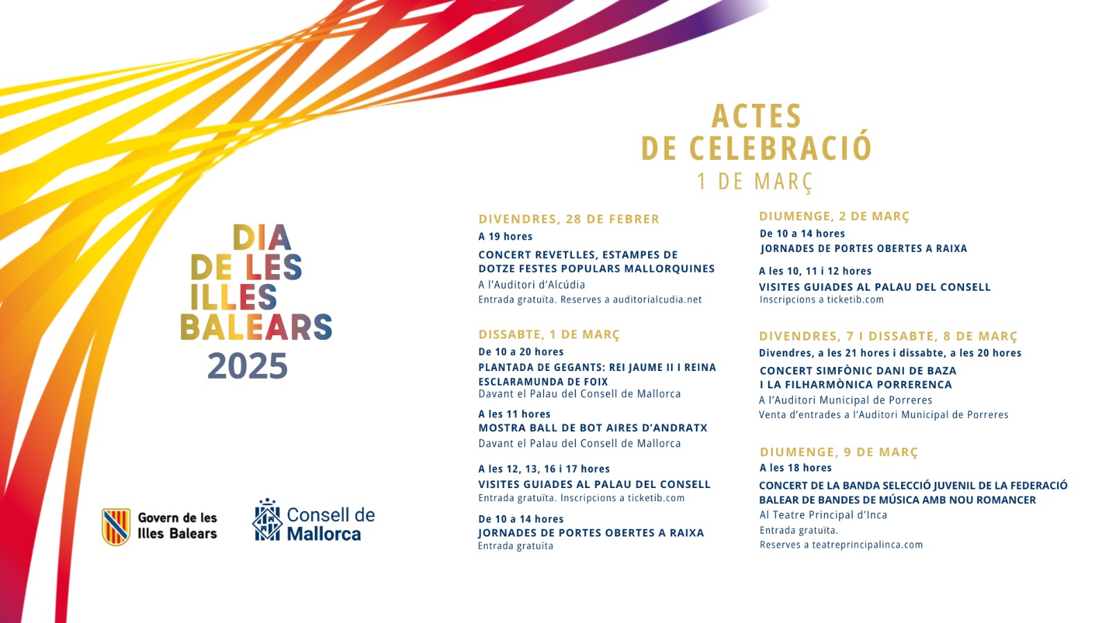 Actes de celebració del Dia de les Illes Balears