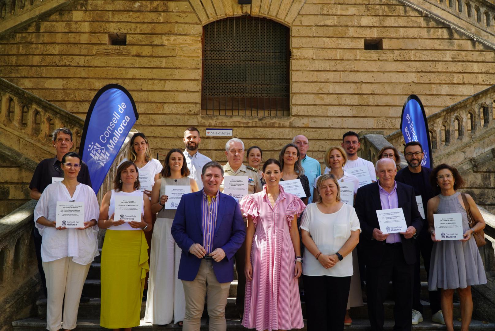 Entrega de las placas acreditativas a los museu reconocidos por el Consell de Mallorca.