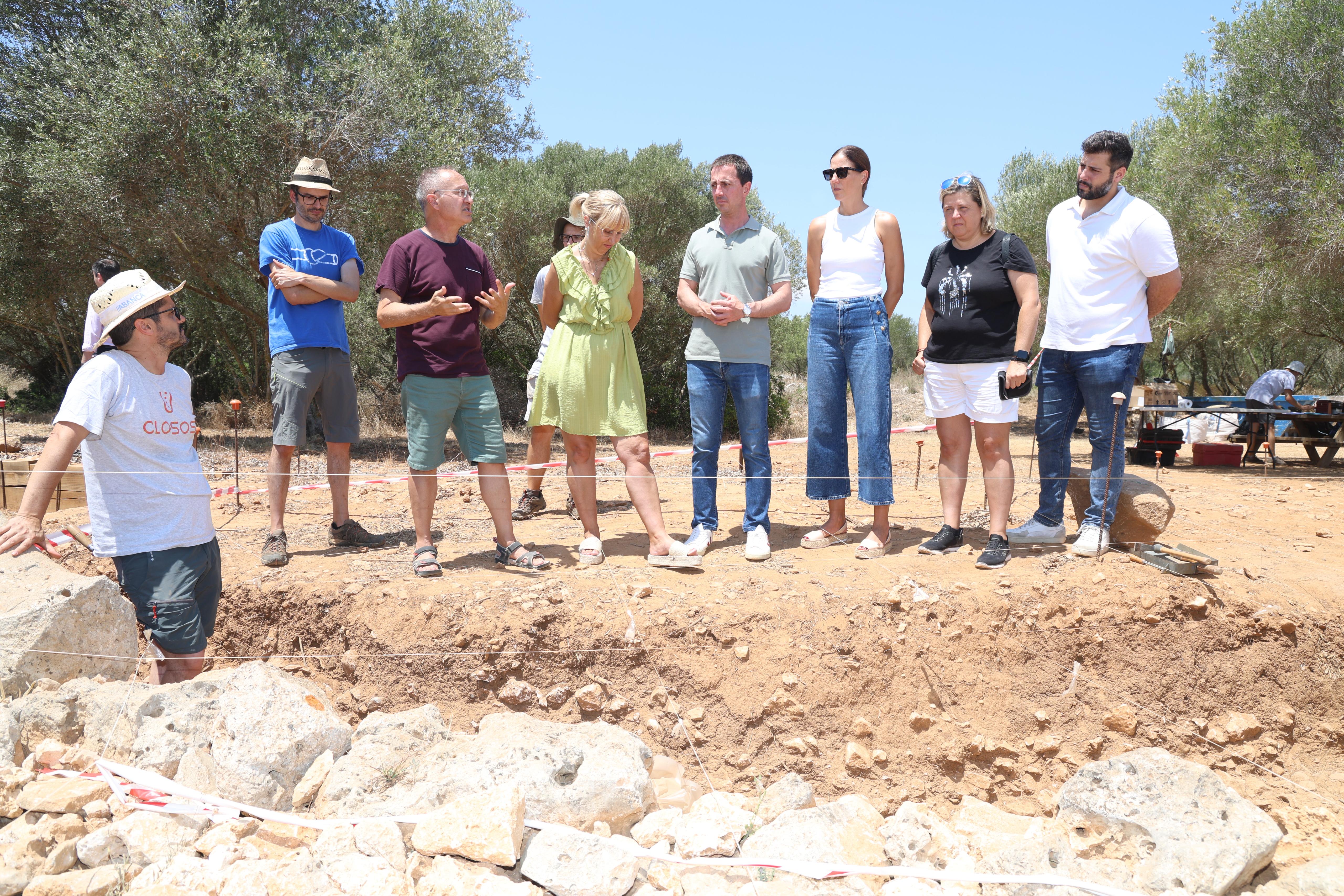 Visita al yacimiento de Felanitx de los Closos de Can Gaià