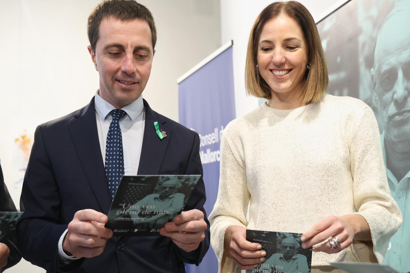 El president del Consell de Mallorca, Llorenç Galmés i la vicepresidenta, Antònia Roca