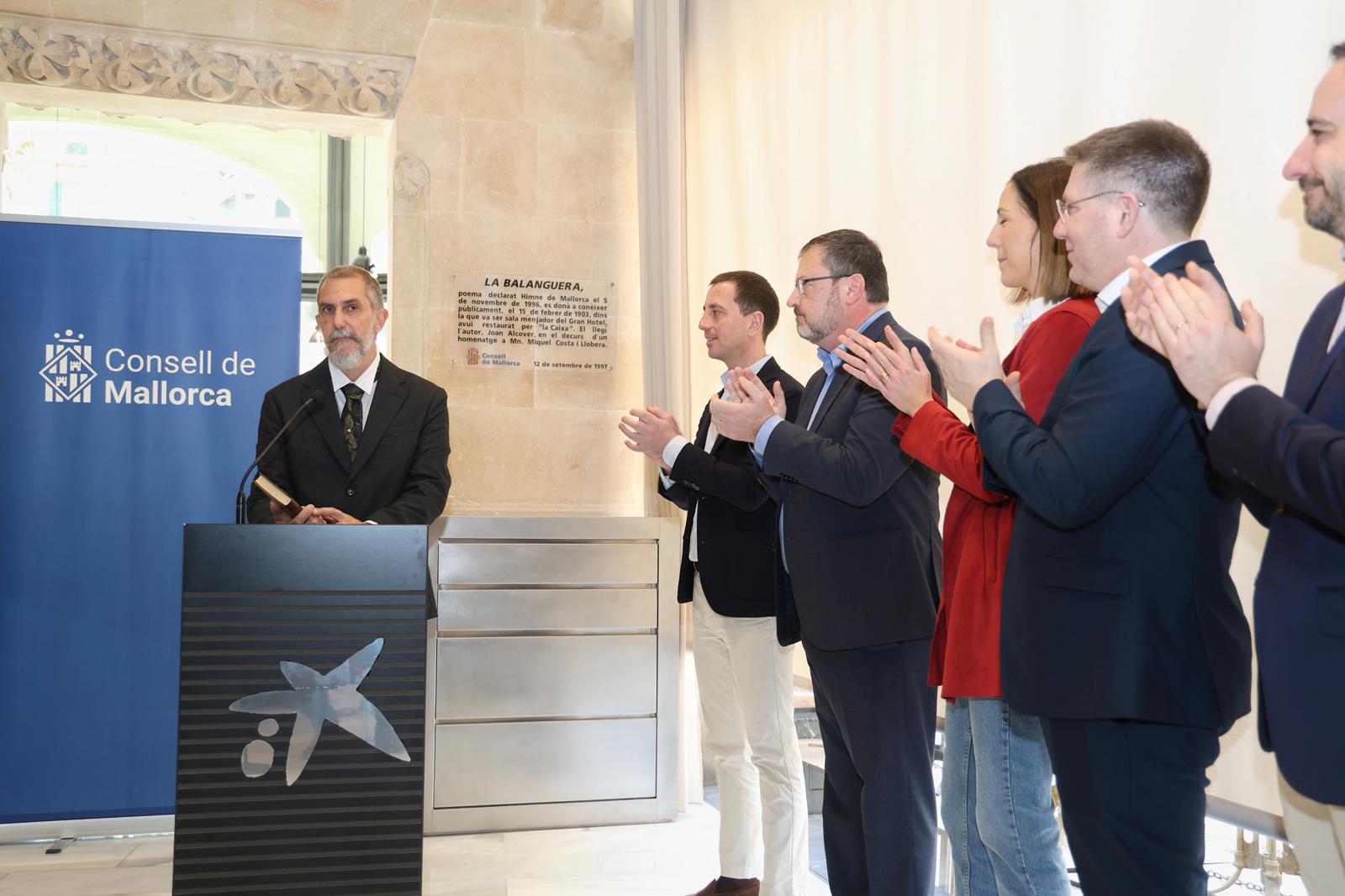 Acto de conmemoración de la primera lectura pública de La Balanguera en el Gran Hotel de Palma