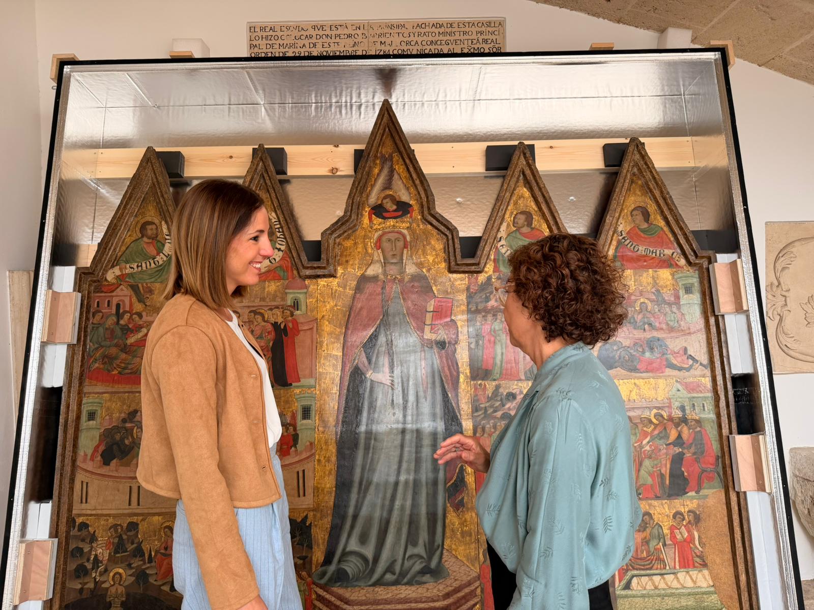 La vicepresidenta del Consell de Mallorca i consellera de Cultura i Patrimonio, Antònia Roca al Museu de Mallorca.