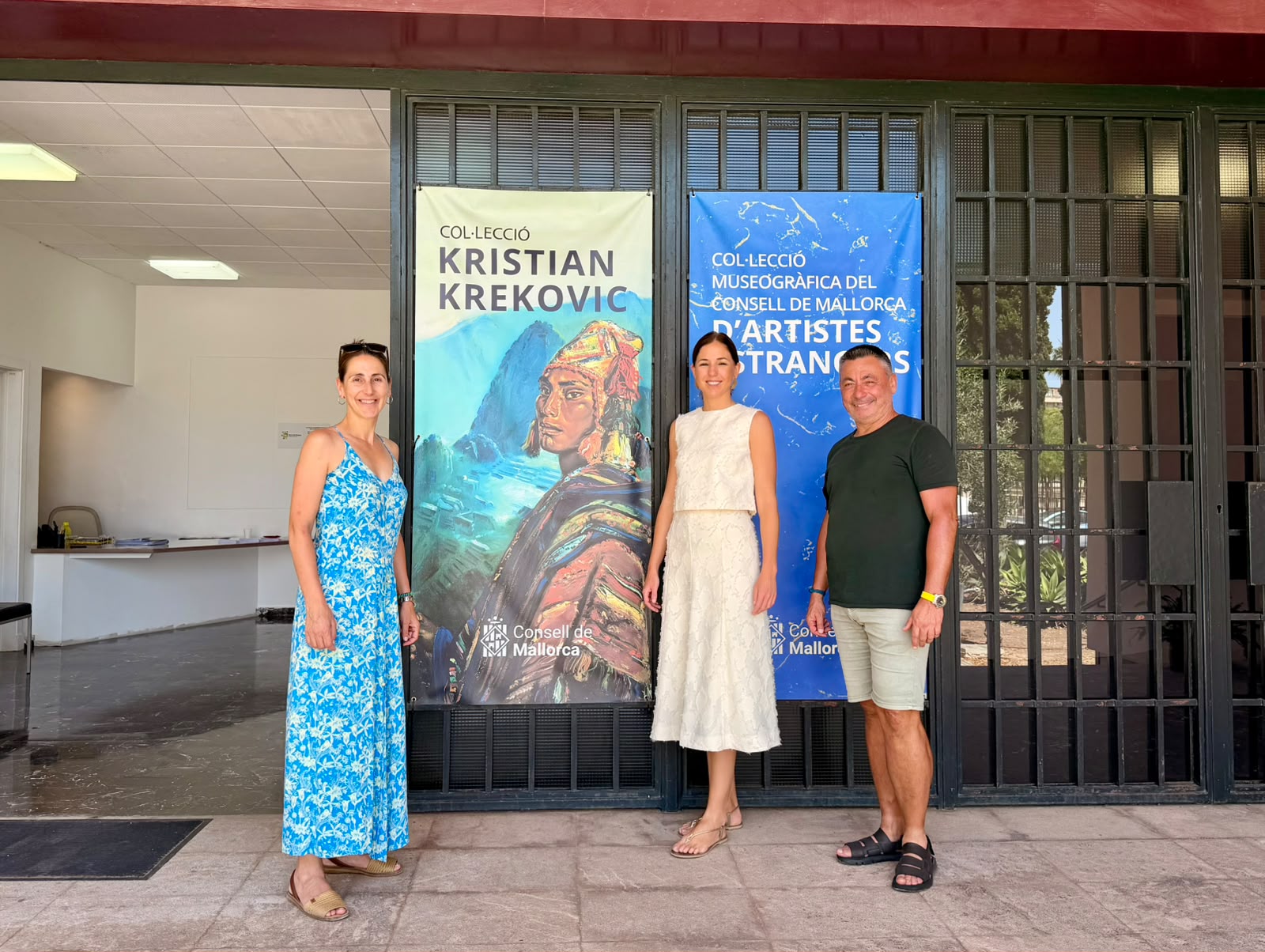 La vicepresidenta del Consell de Mallorca i consellera de Cultura y Patrimoni, Antònia Roca al Museu Krekovic.