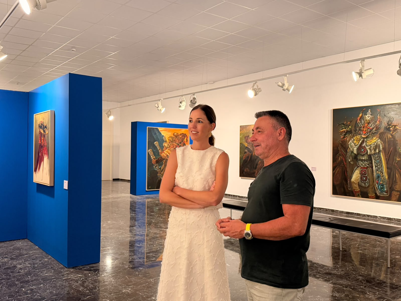 La vicepresidenta del Consell de Mallorca i consellera de Cultura y Patrimoni, Antònia Roca al Museu Krekovic.