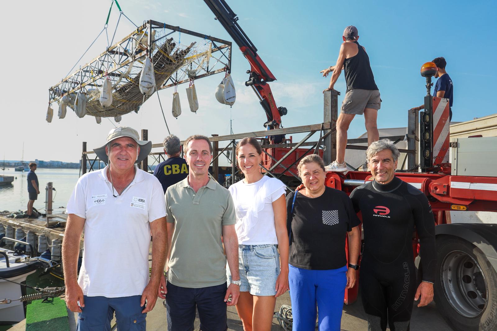 Finalització de l’extracció del derelicte de Ses Fontanelles.