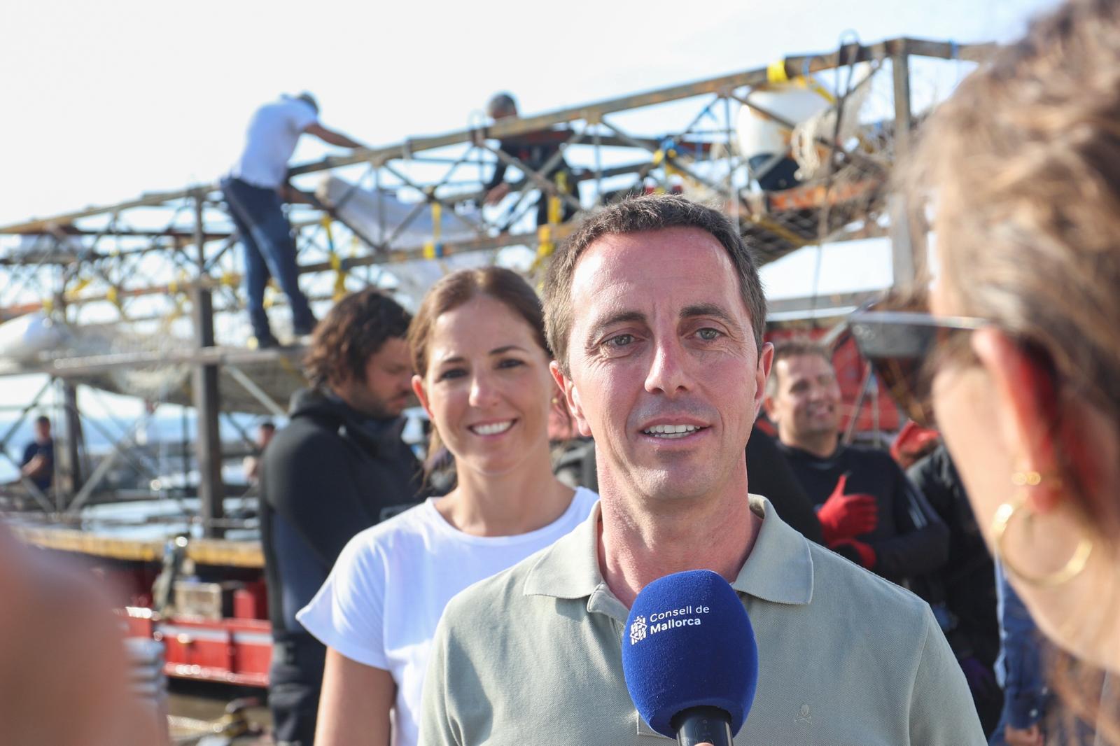 Finalització de l’extracció del derelicte de Ses Fontanelles.
