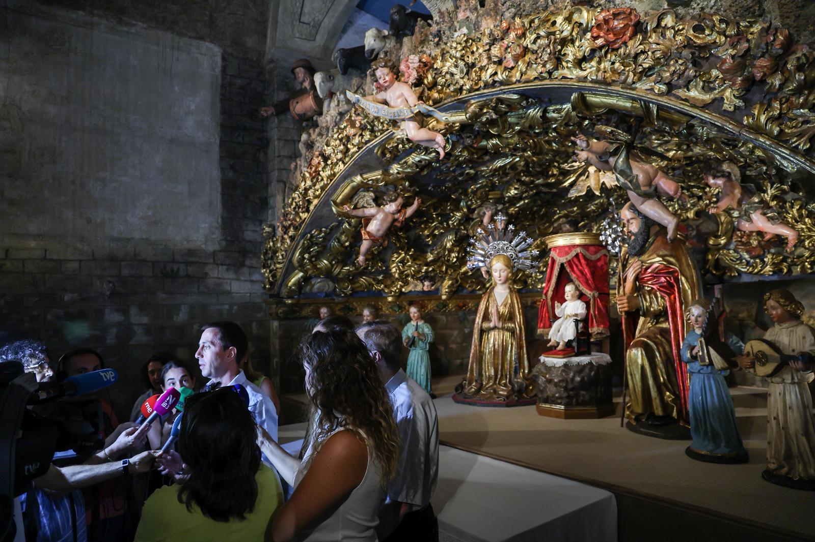 Presentación del betlem de la Sang restaurado.