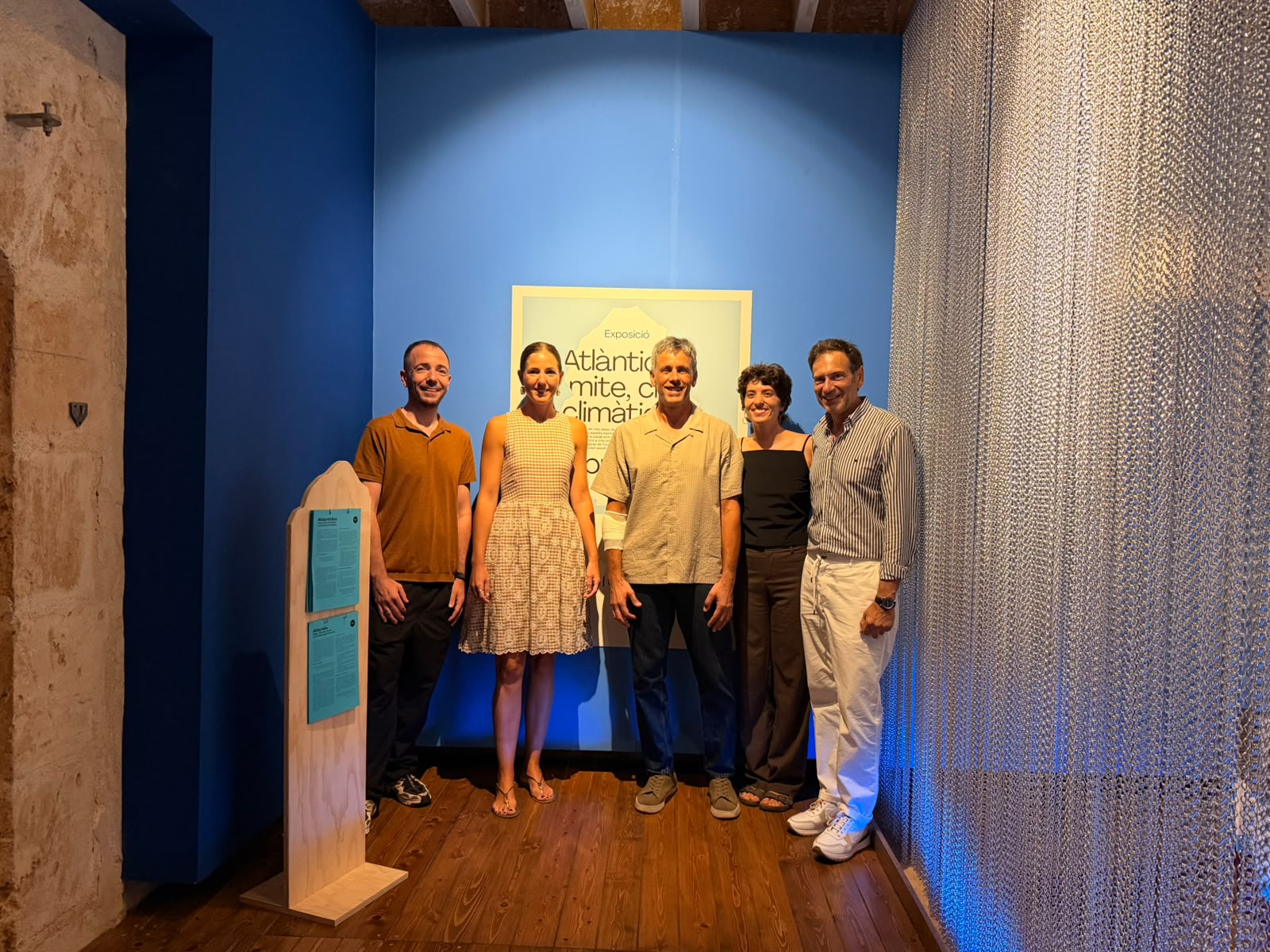 Inauguració de l'exposició «Atlàntides: mite, crisi climàtica i futurs submergits» al Museu Marítim.