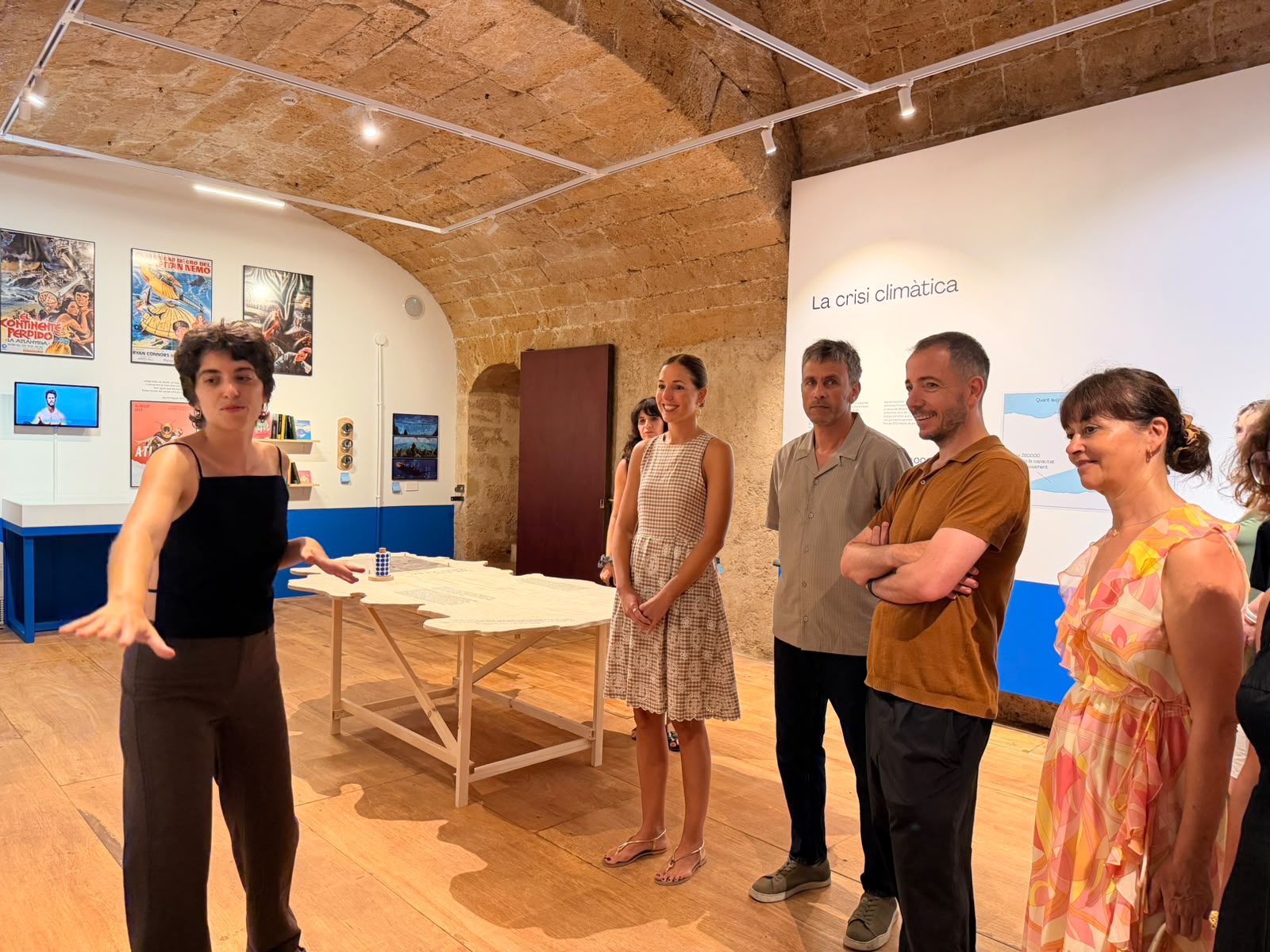 Inauguració de l'exposició «Atlàntides: mite, crisi climàtica i futurs submergits» al Museu Marítim.