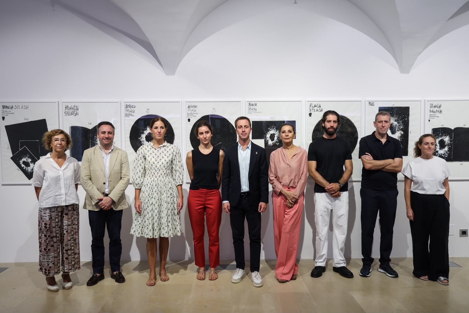 Presentación del proyecto de Fabrizio Plessi, «Digital Splash» en el Museu de Mallorca.