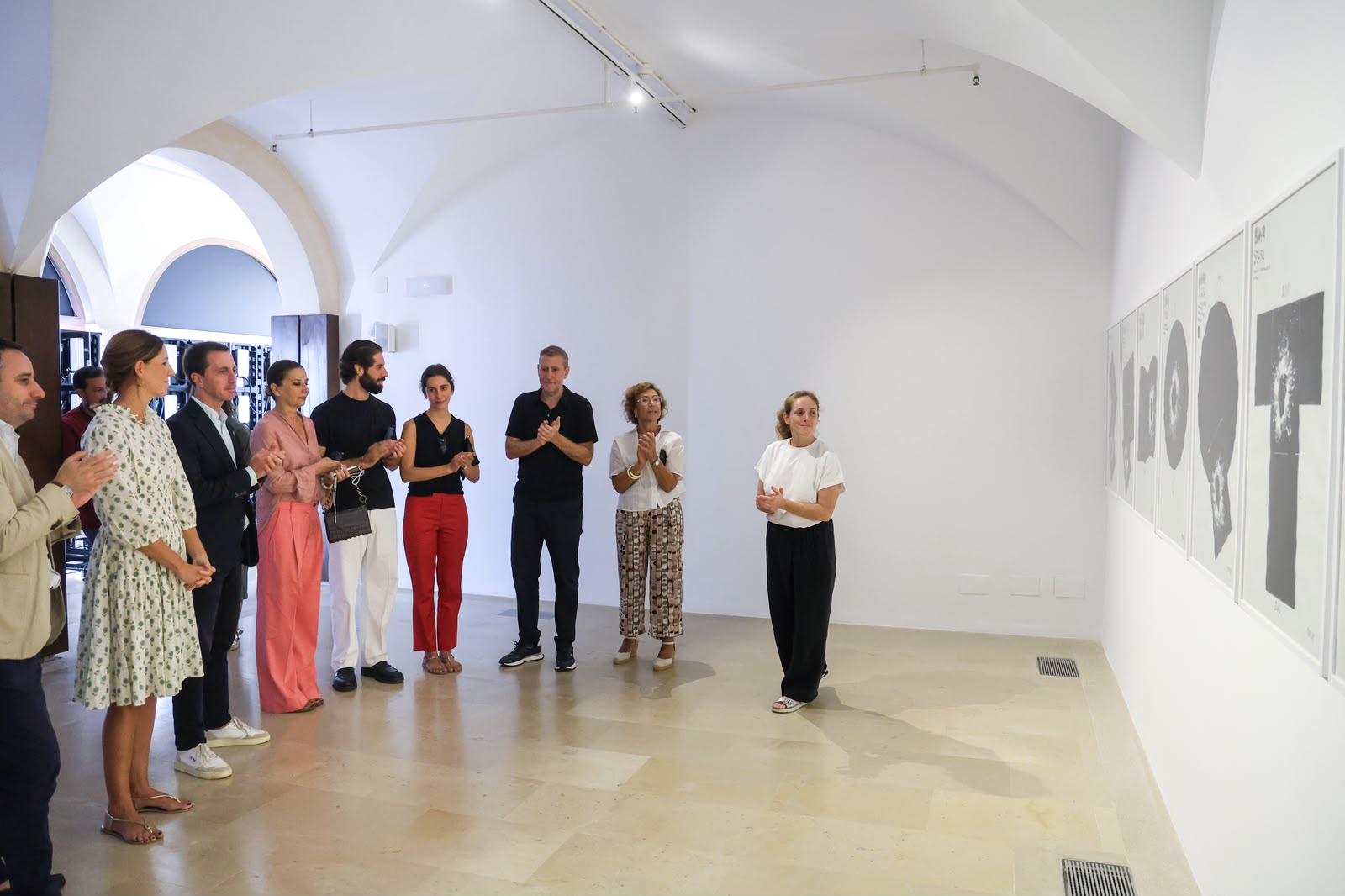 Presentación del proyecto de Fabrizio Plessi, «Digital Splash» en el Museu de Mallorca.